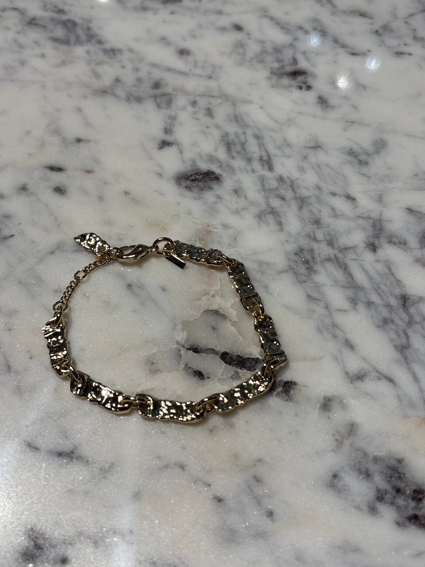 Pilgrim - Bracelet - Gold Hammered - Medinas Wardrobe