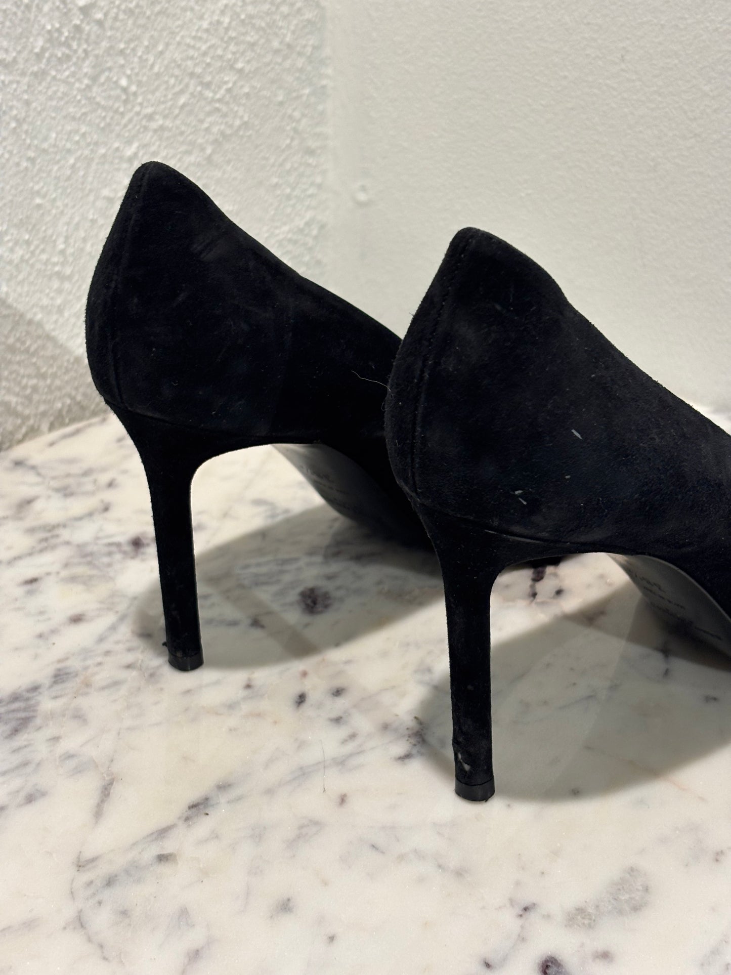 Saint Laurent - Anja pump - Black suede - 38,5 - Medinas Wardrobe