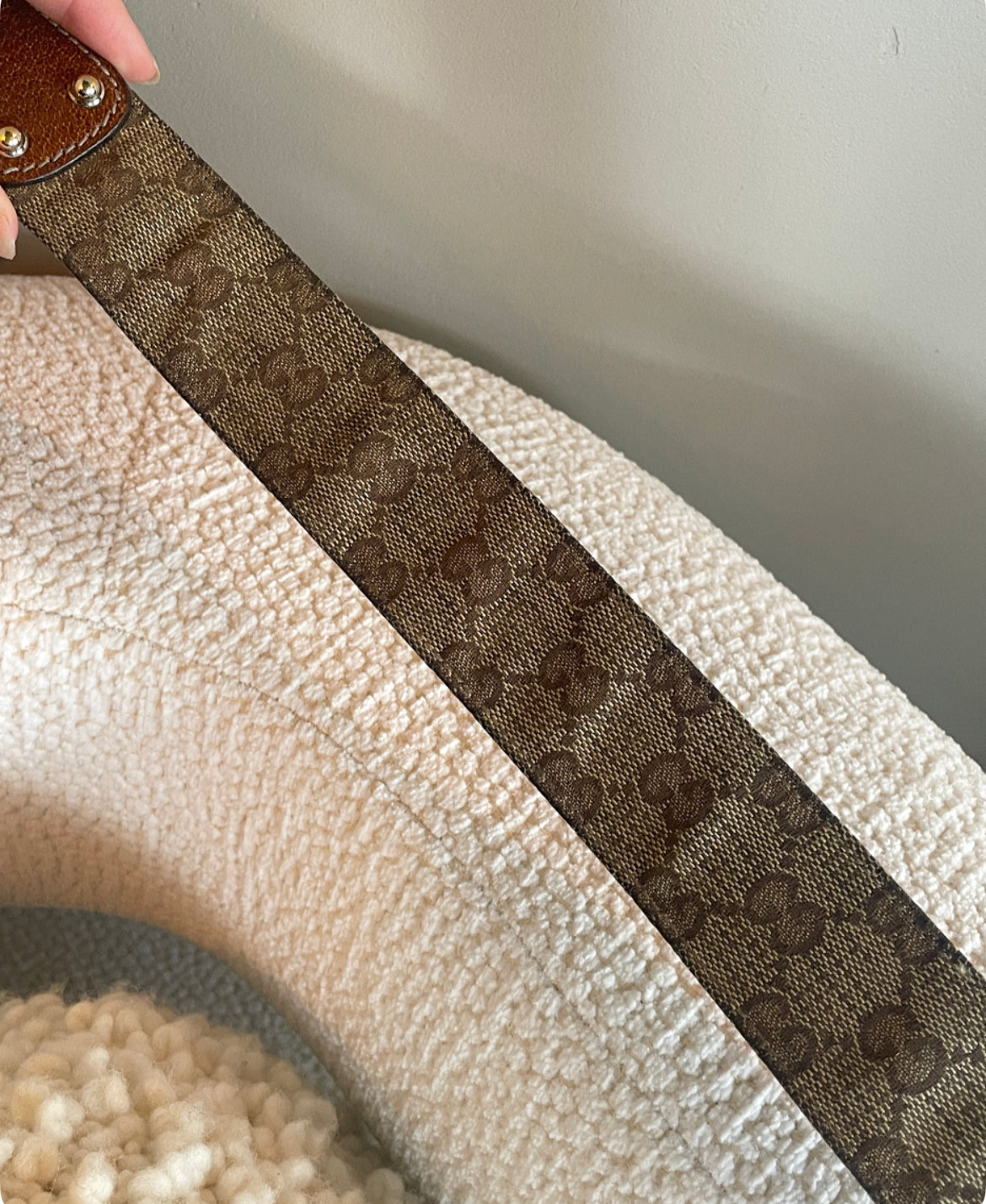 Gucci - Bambus logo bælte - 90