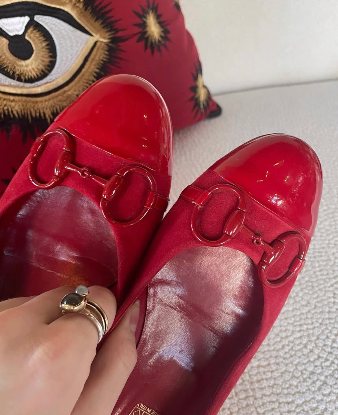 Gucci - Ballerinas m. Bidsel - Str. 38,5