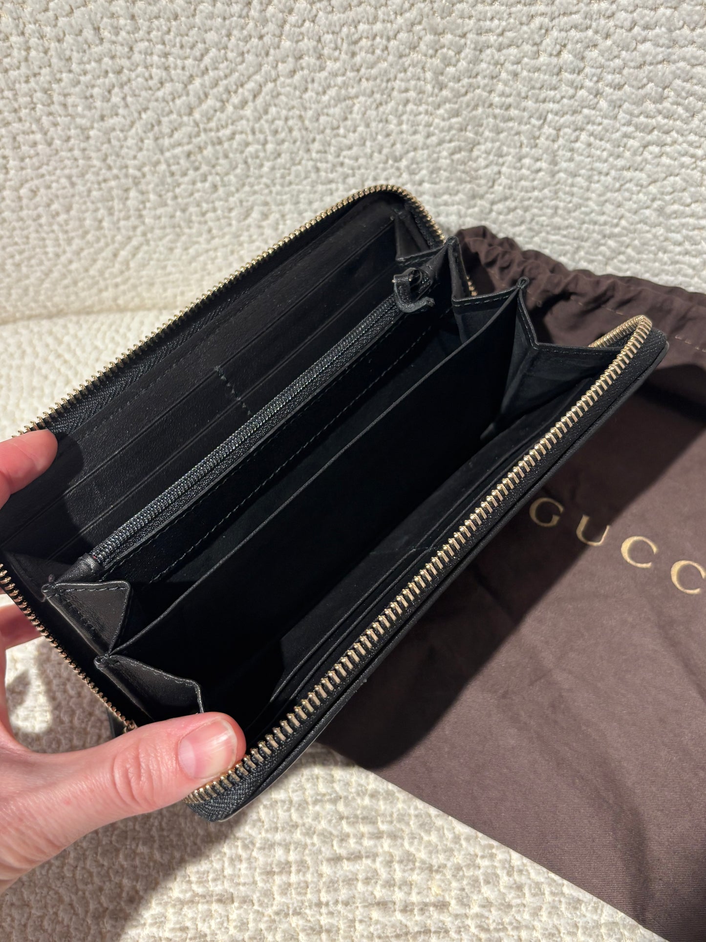 Gucci Wallet – Black Monogram Leather