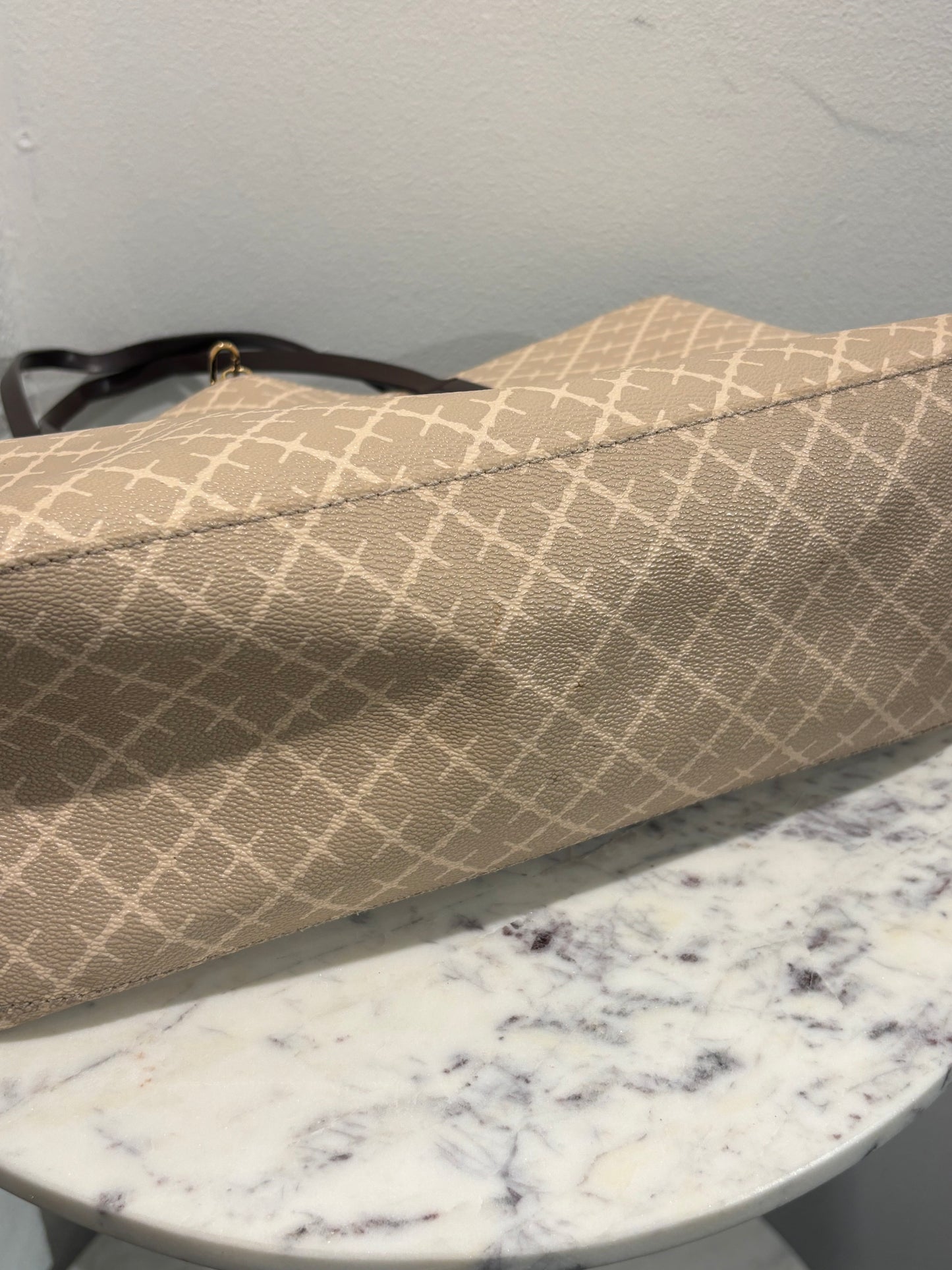 Malene Birger - Tote - Beige Monogram - Medinas Wardrobe