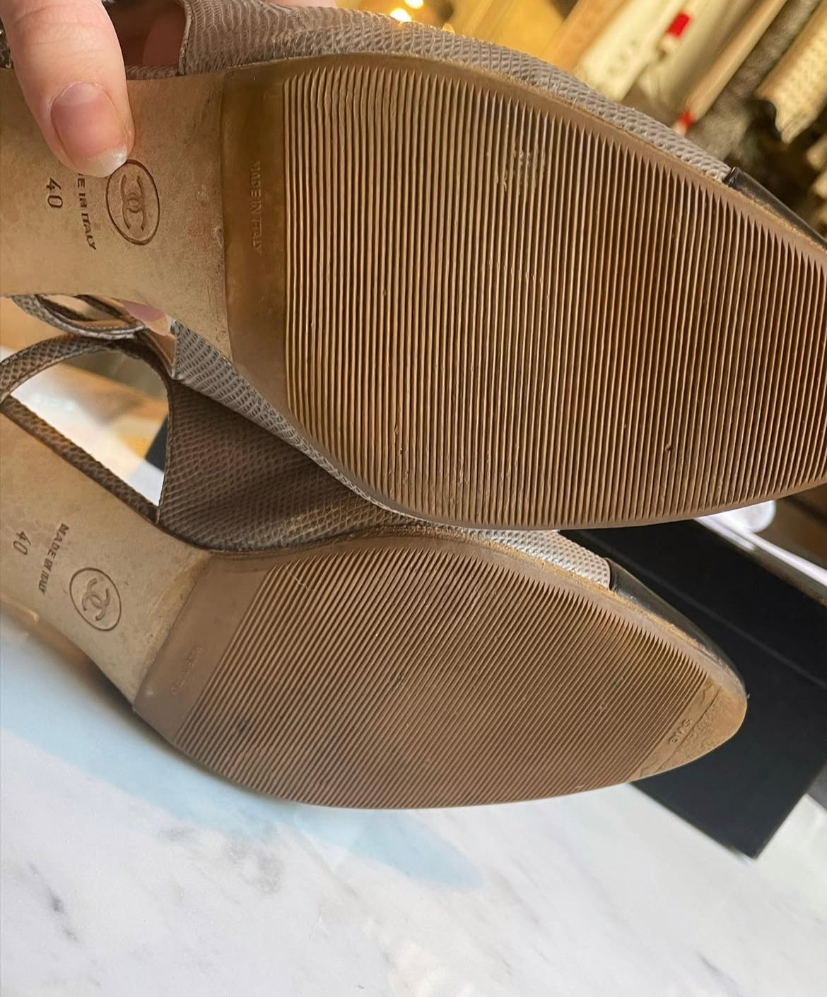 Chanel slingbacks - Med æske