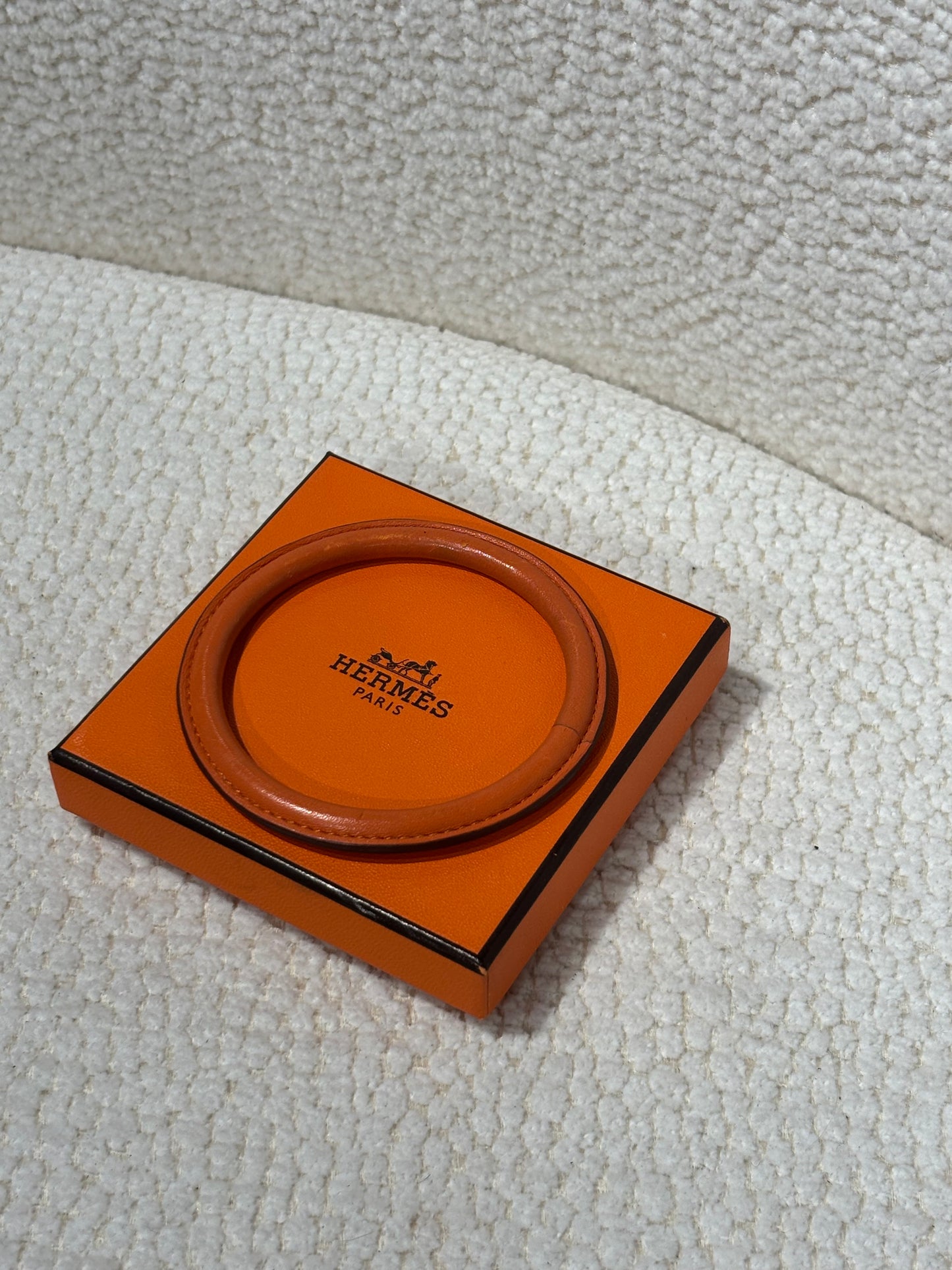 Hermés Bracelet - Orange Leather