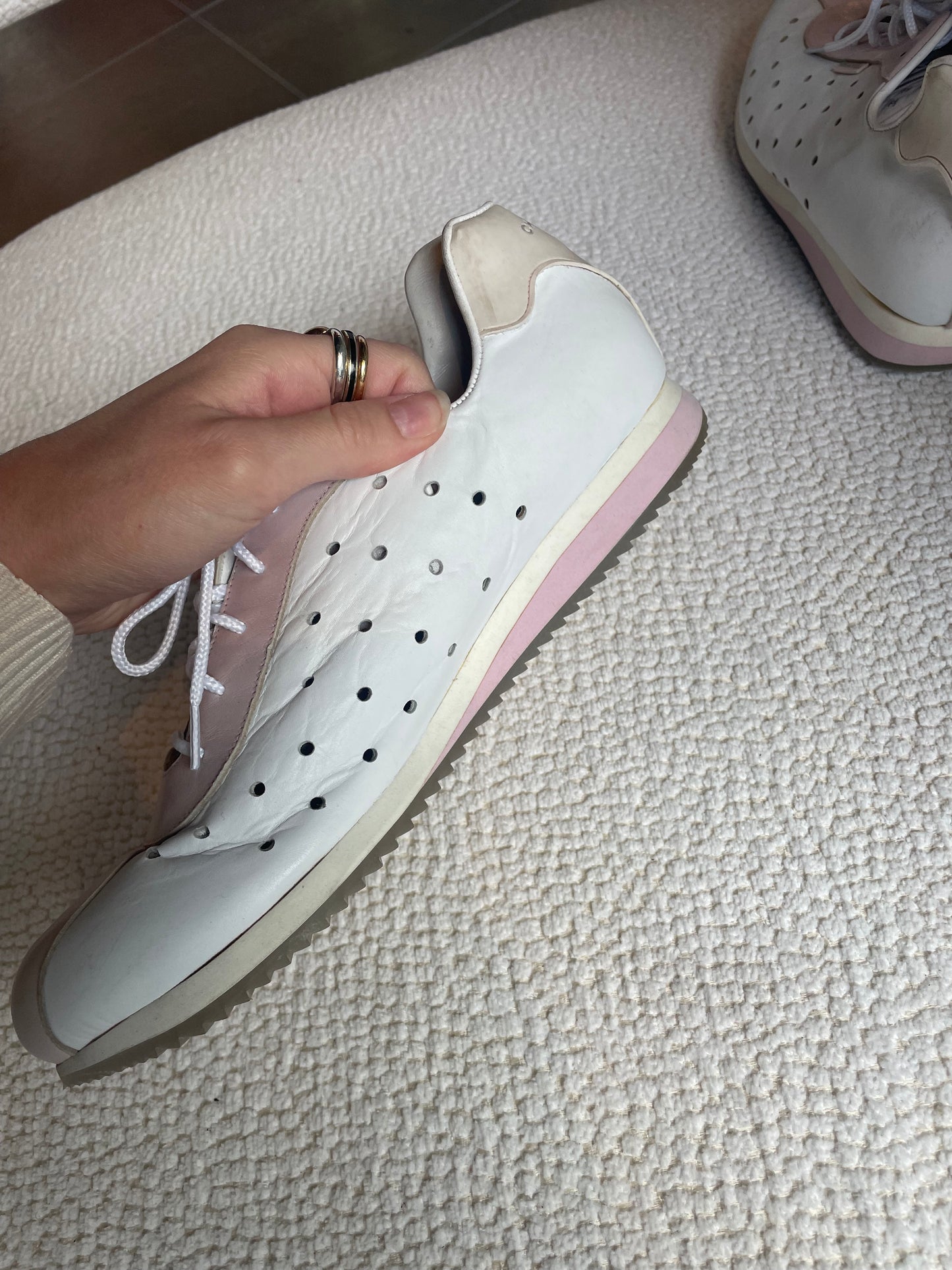Chanel - Sneaks - Rosa & Hvid - Str. 37