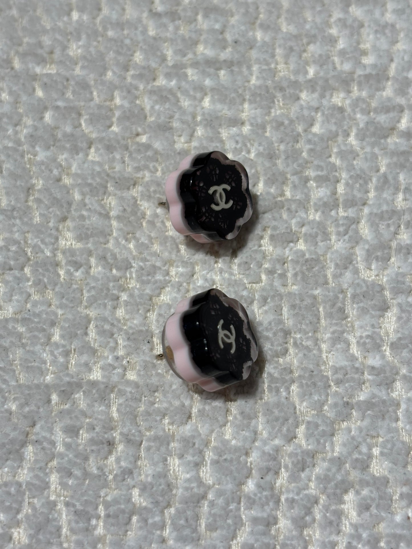 Chanel Earrings - Camelia Symbol with Logo