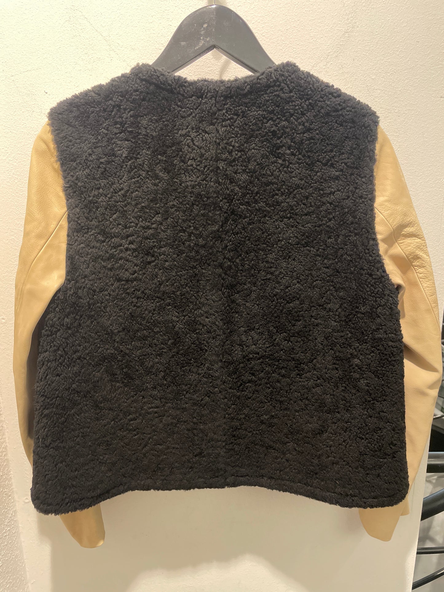 3.1 Phillip Lim Shearling Jacket – Black & Sand - S