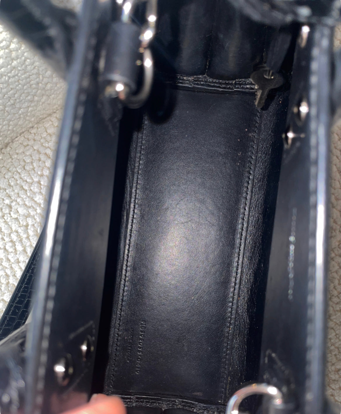 Saint Laurent taske og pung - Alligator præget læder