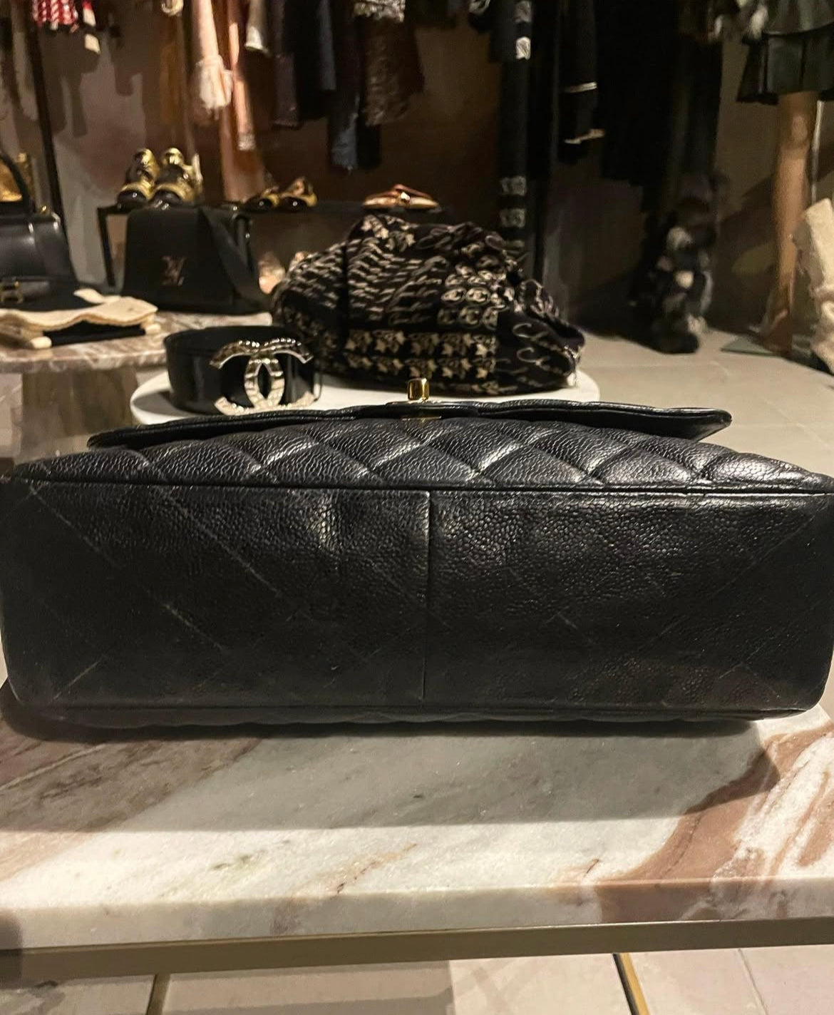 Chanel - Classic single flap bag - 24k guld