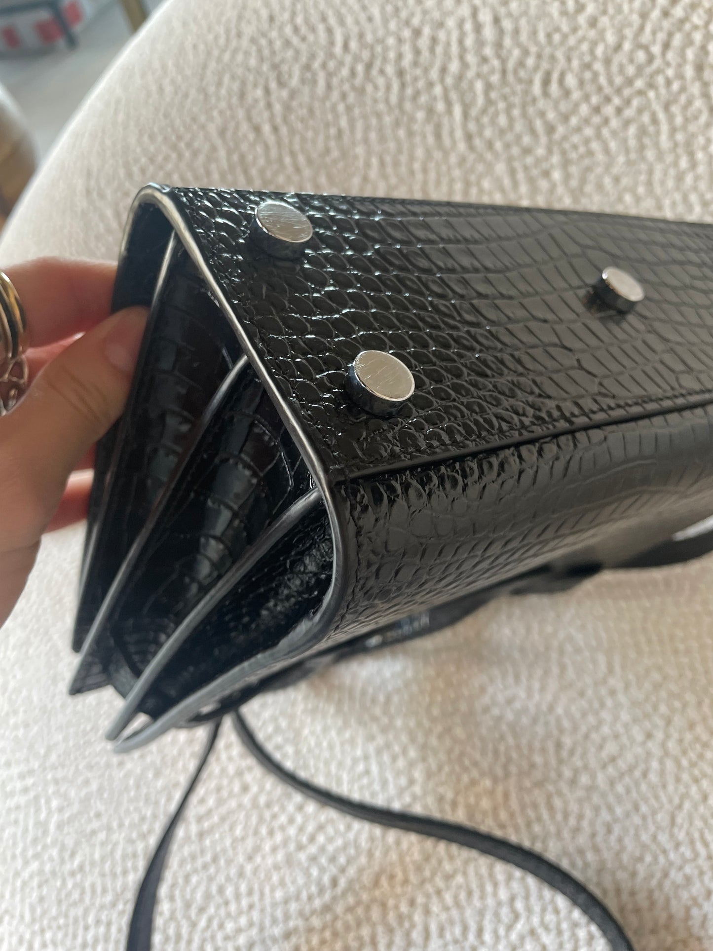 Saint Laurent taske og pung - Alligator præget læder