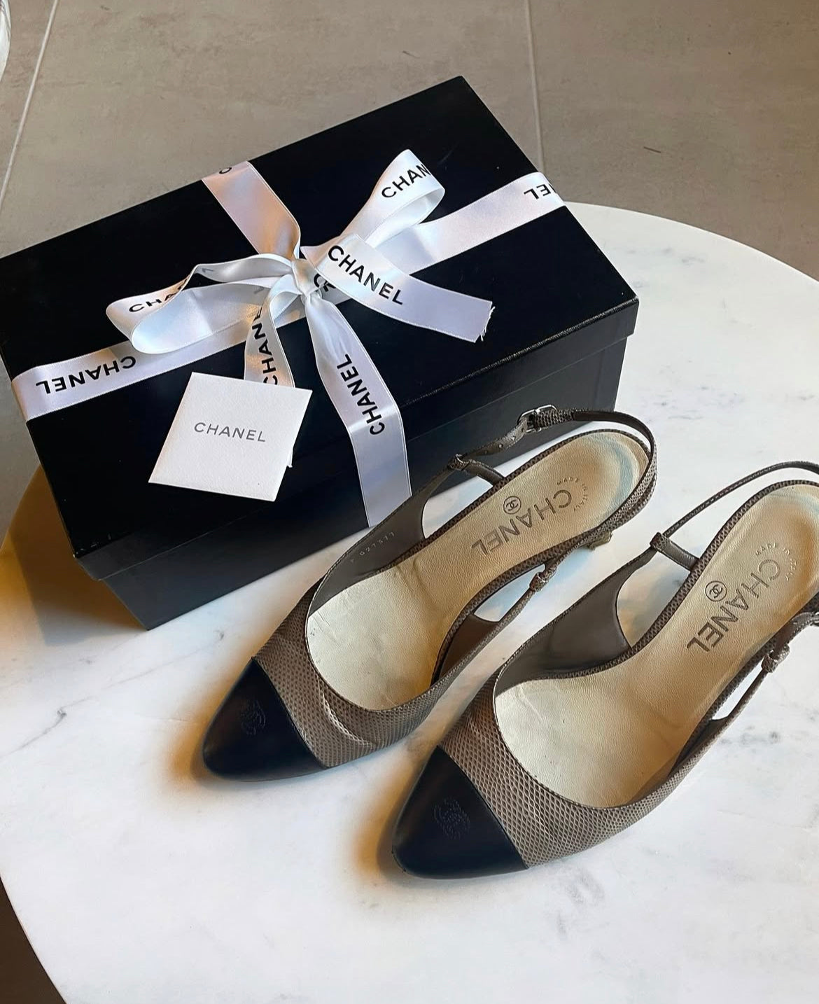 Chanel slingbacks - Med æske