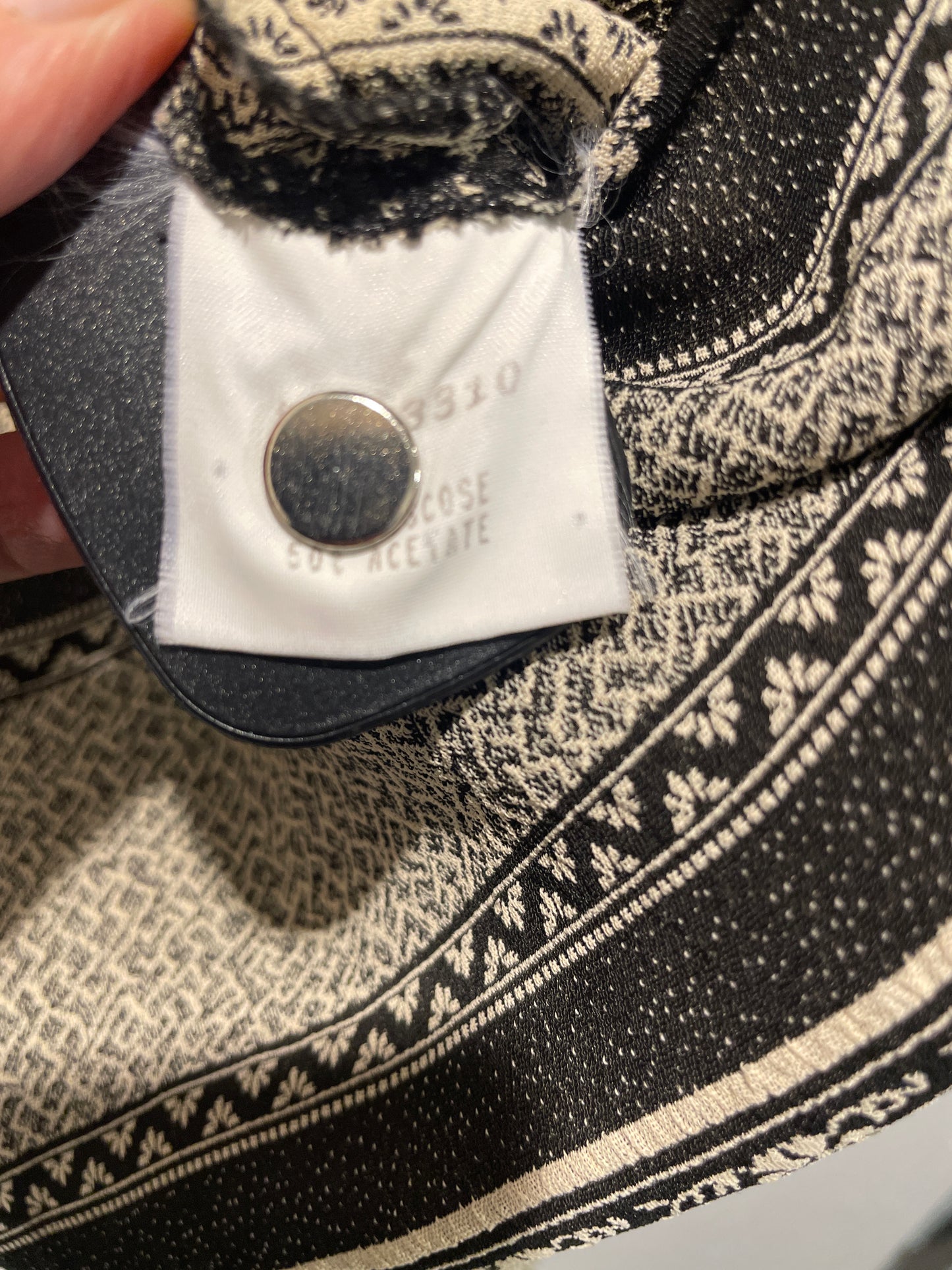 Ivan Grundahl Dress - Black & Ecru Paisley - Size L