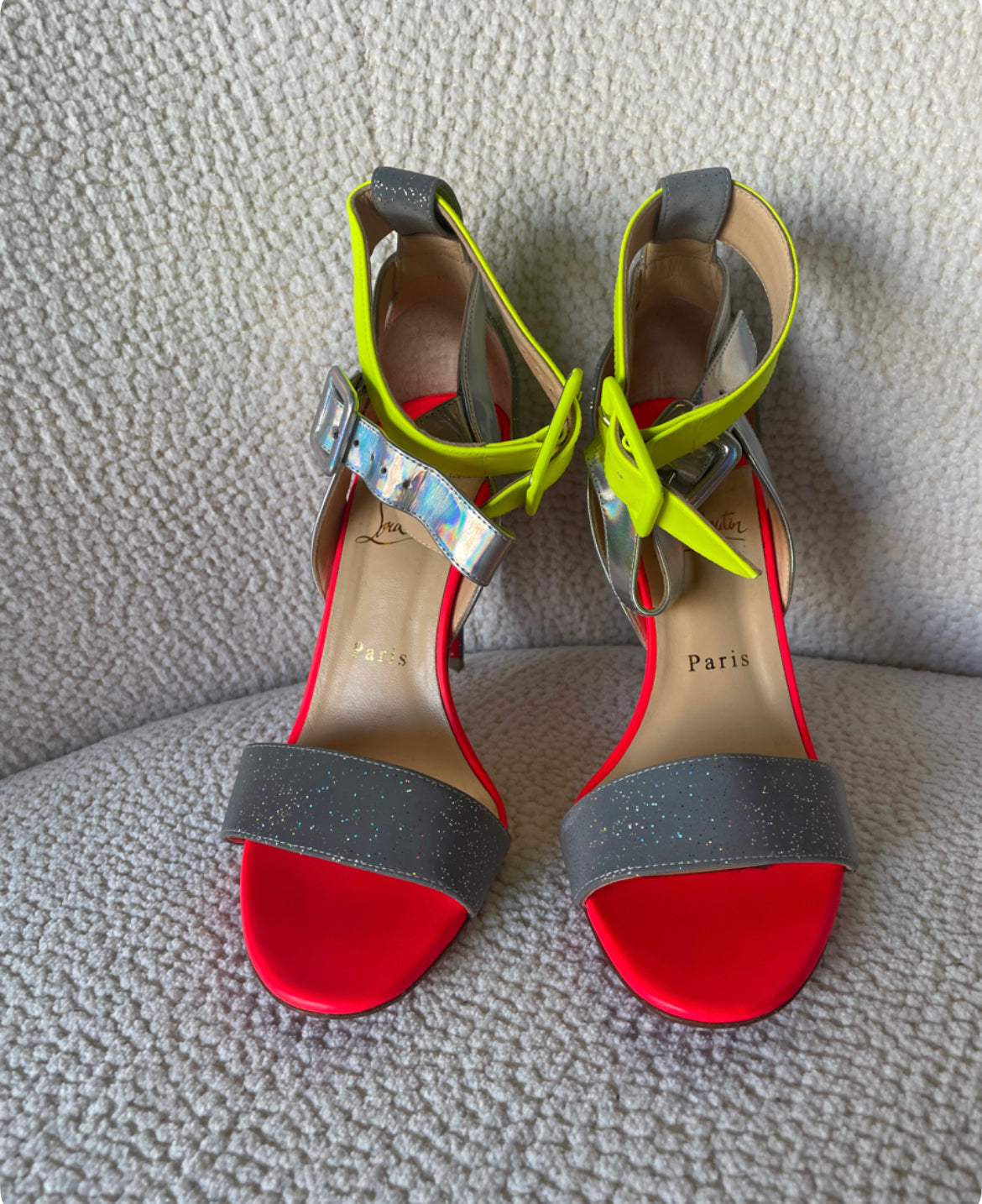 Christian Louboutin - Farverige stilletter - Str. 38