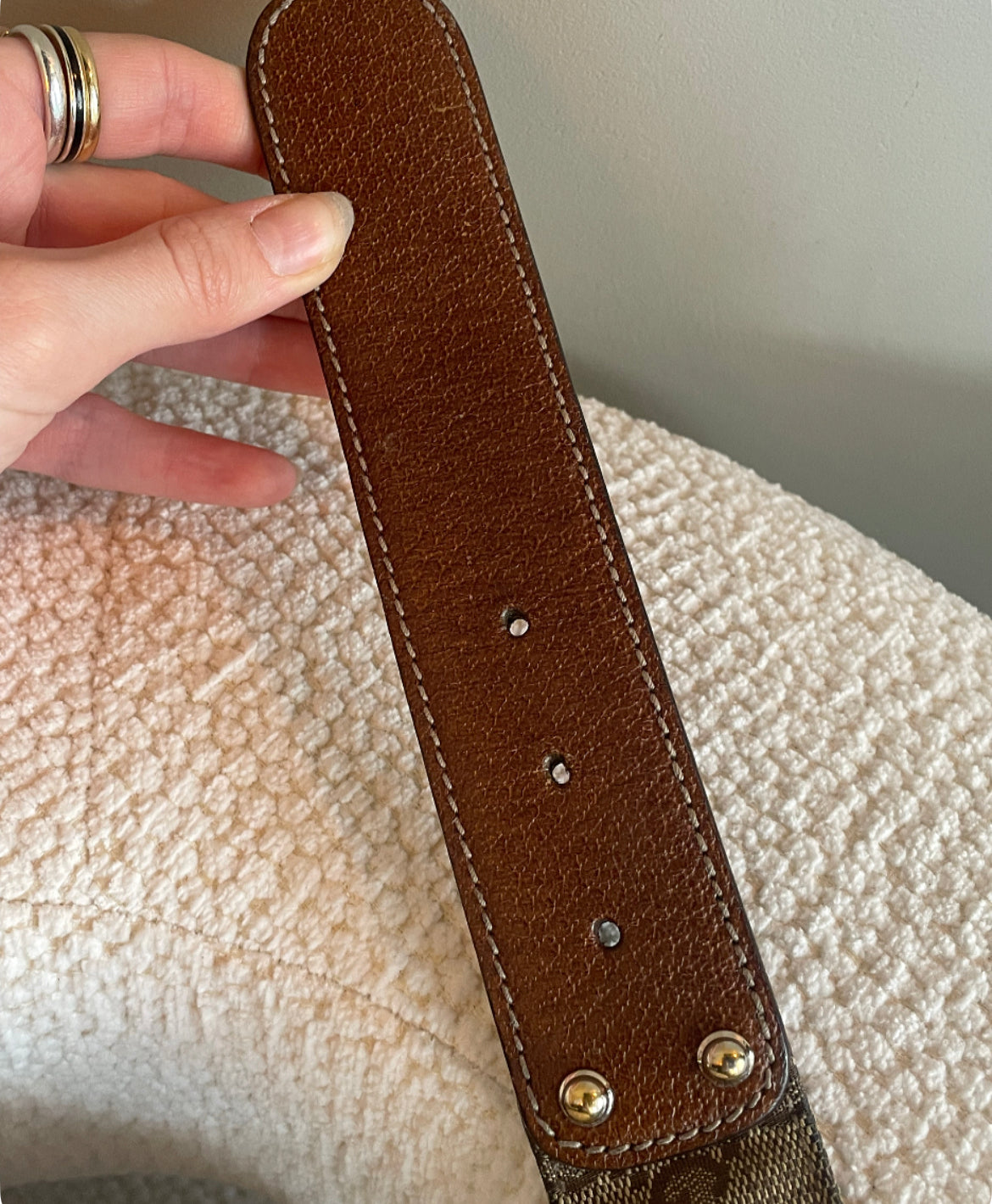 Gucci - Bambus logo bælte - 90