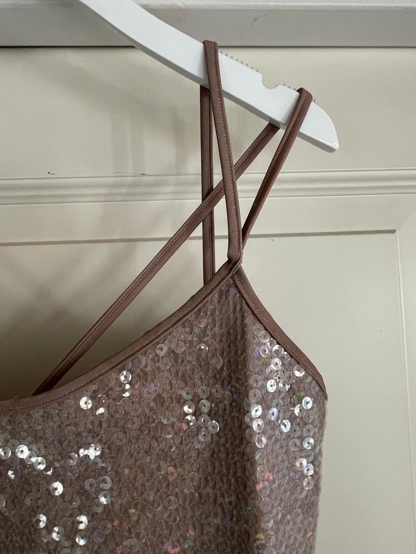 Chanel - paillet top - old pink