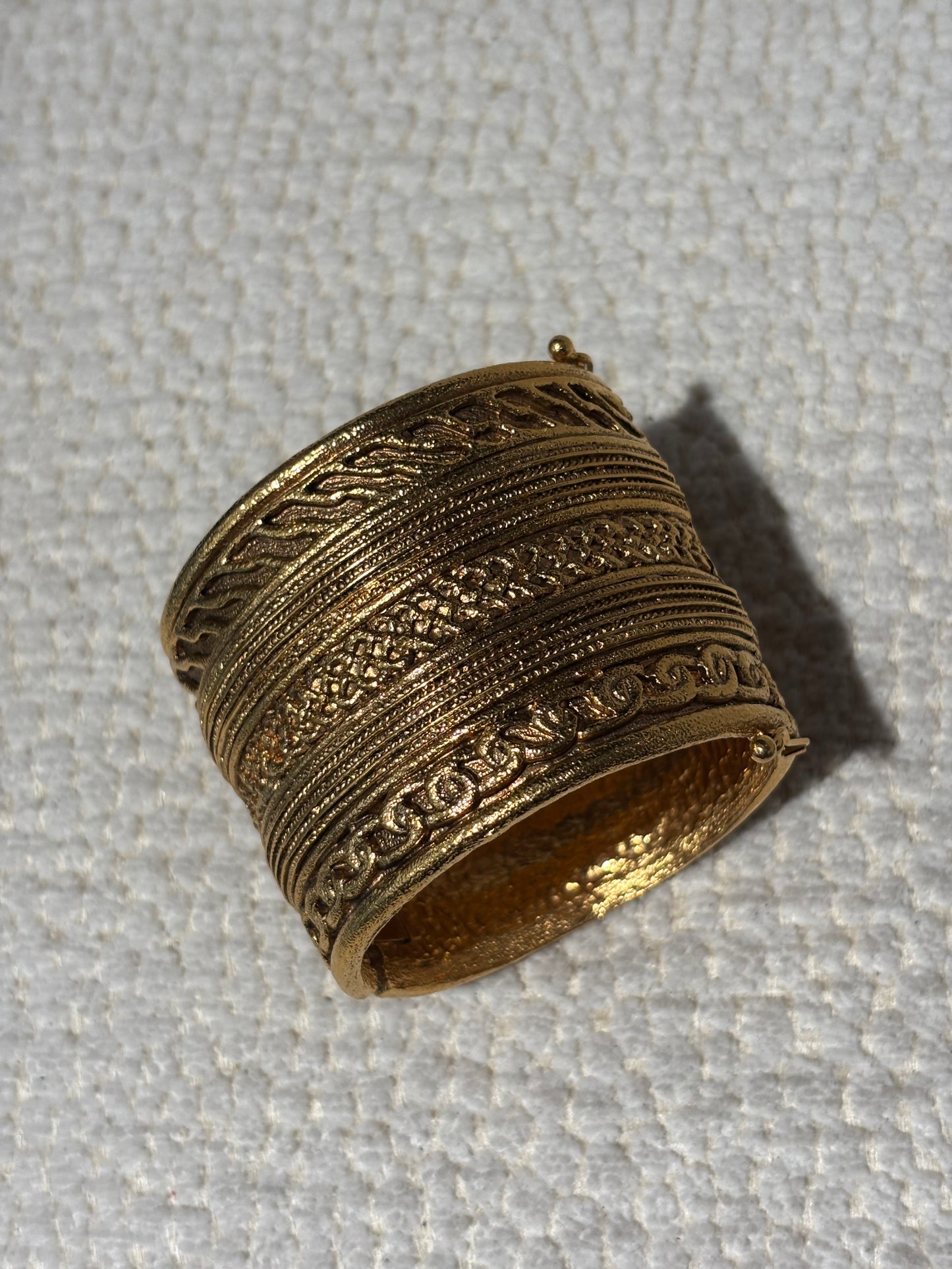 Chanel Bracelet – Vintage in Gold-Tone Metal with Petite Logos