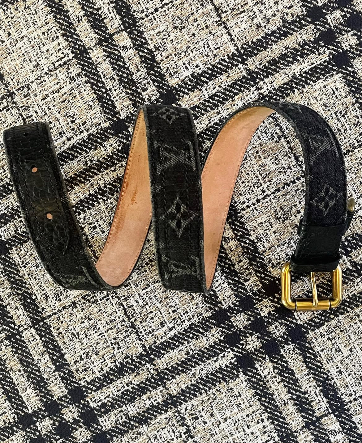 Louis Vuitton - Denim bælte - 90