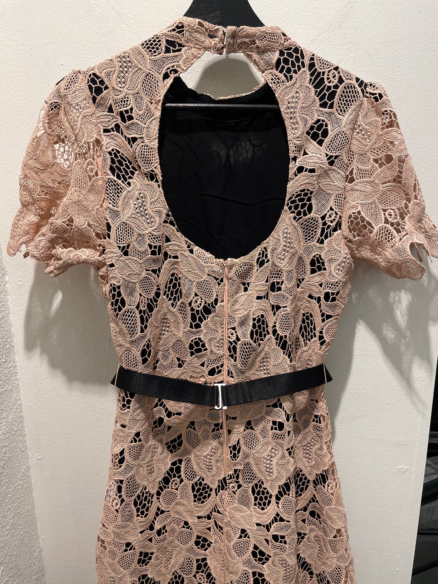 Bruuns Bazaar Dusty Pink Lace Dress - EU40