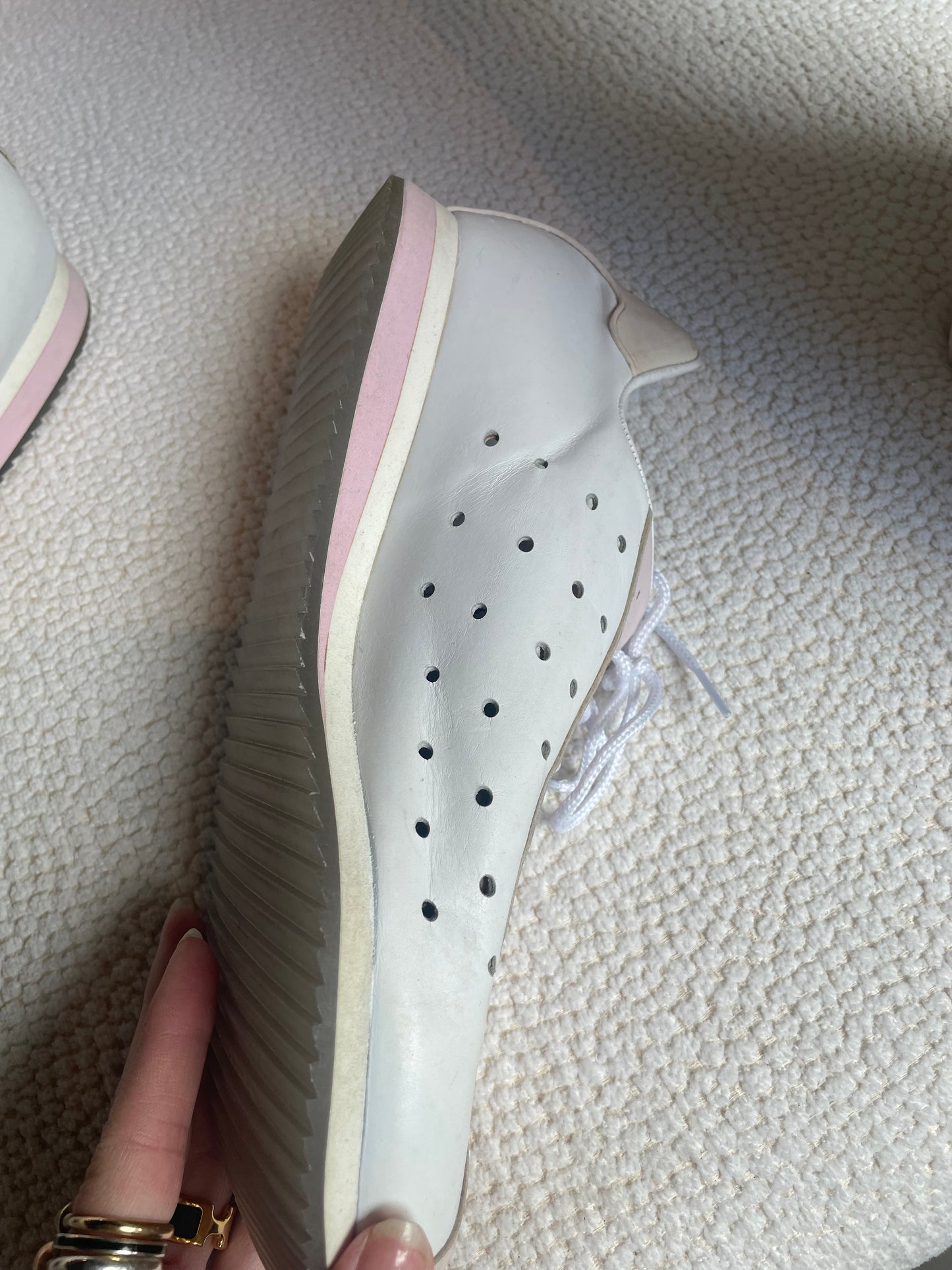 Chanel - Sneaks - Rosa & Hvid - Str. 37