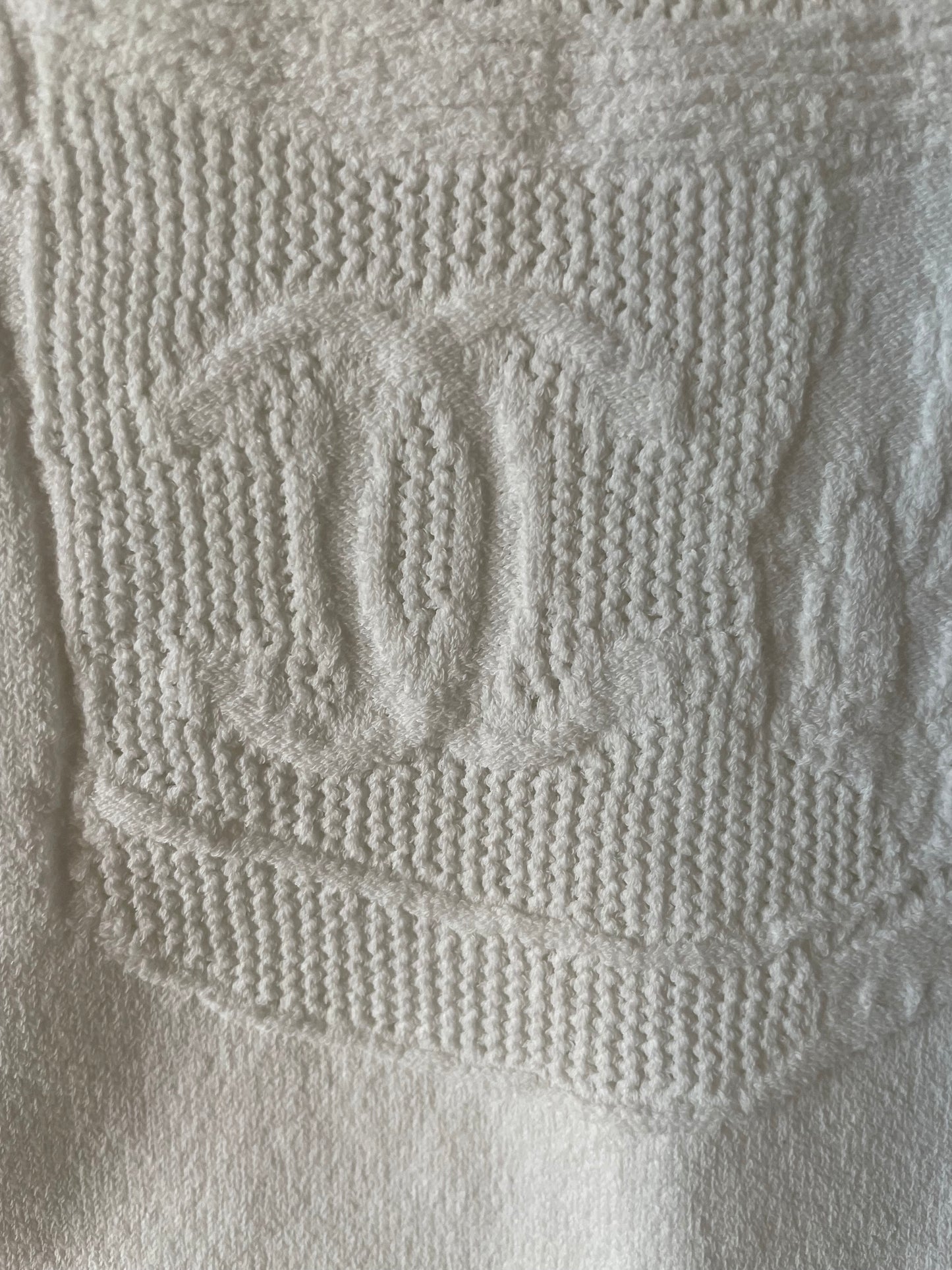 Chanel - Top m. bindebånd om hals