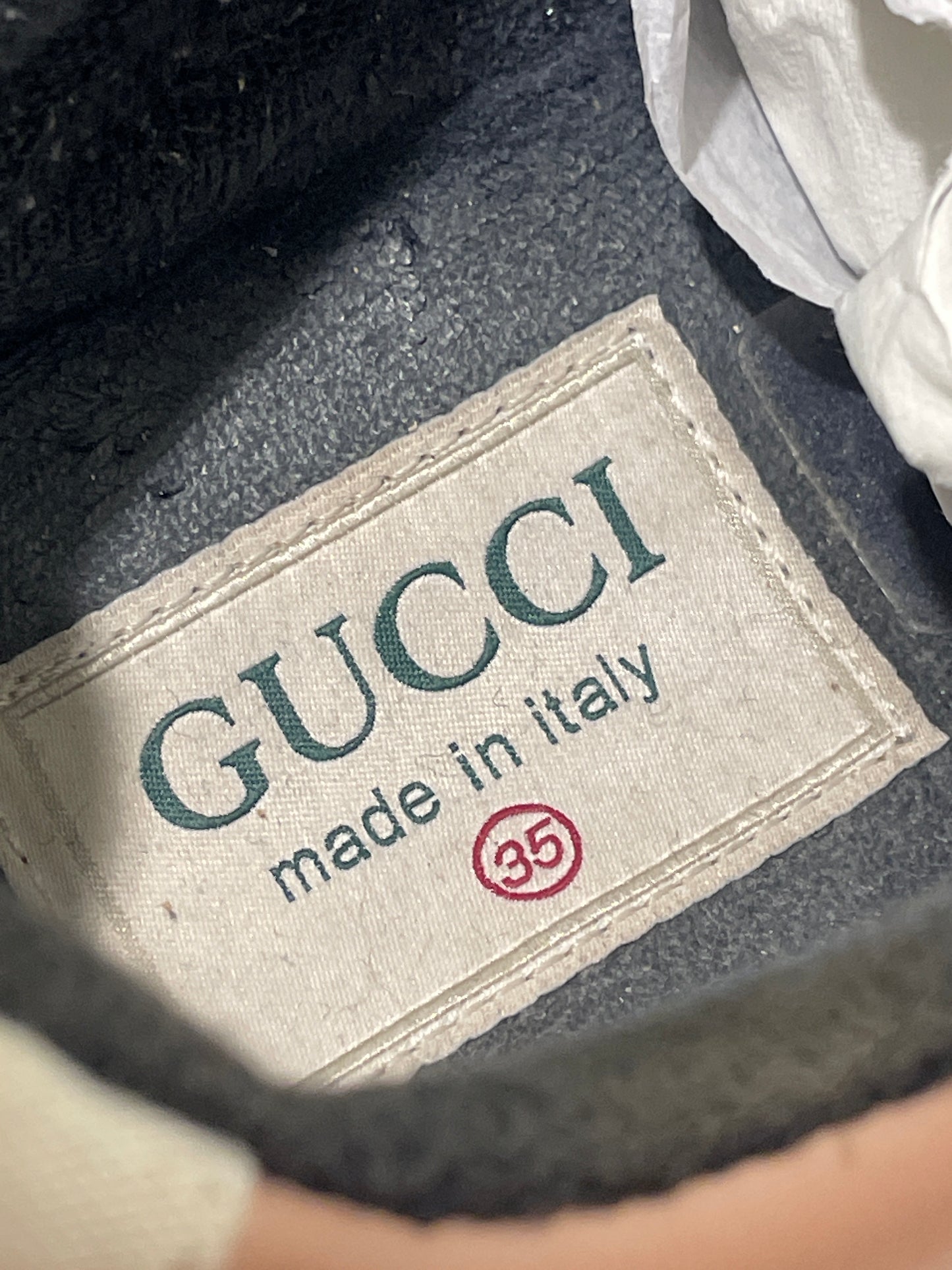 Gucci Rhyton Sneakers – Leather & Multicolour Details - 35