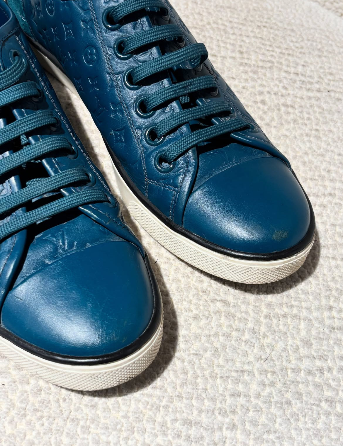 Louis Vuitton Sneakers – Blue Monogram - Size 38