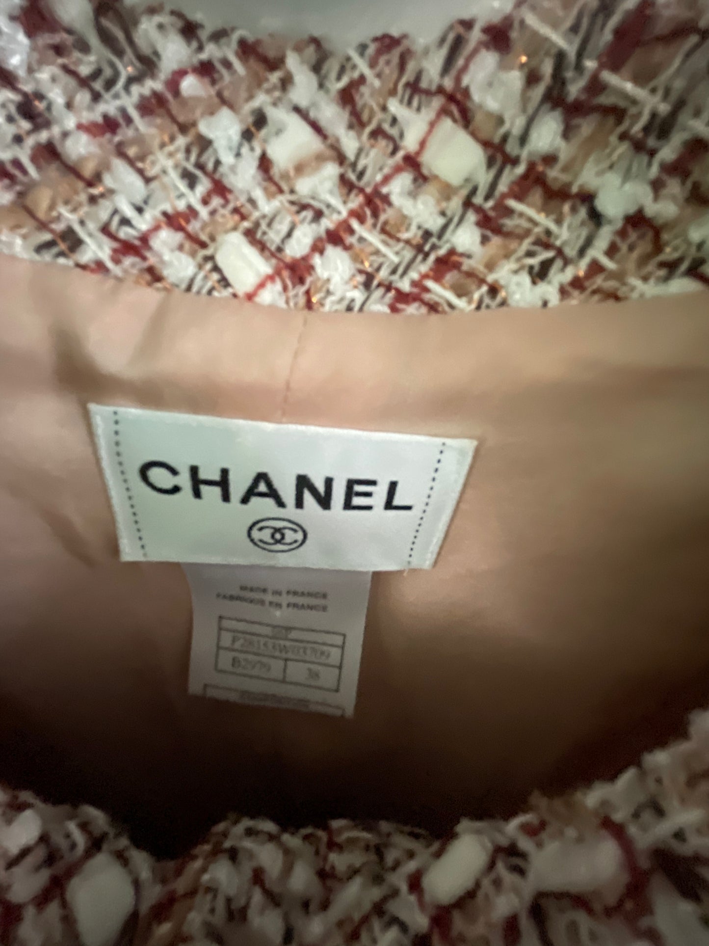 Chanel - Kjole - Tweed - Lærred - str S/M