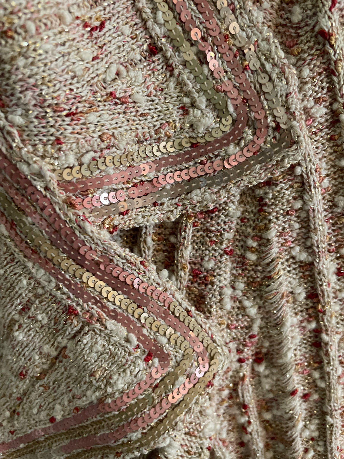 Chanel jakke - strik med glimmer