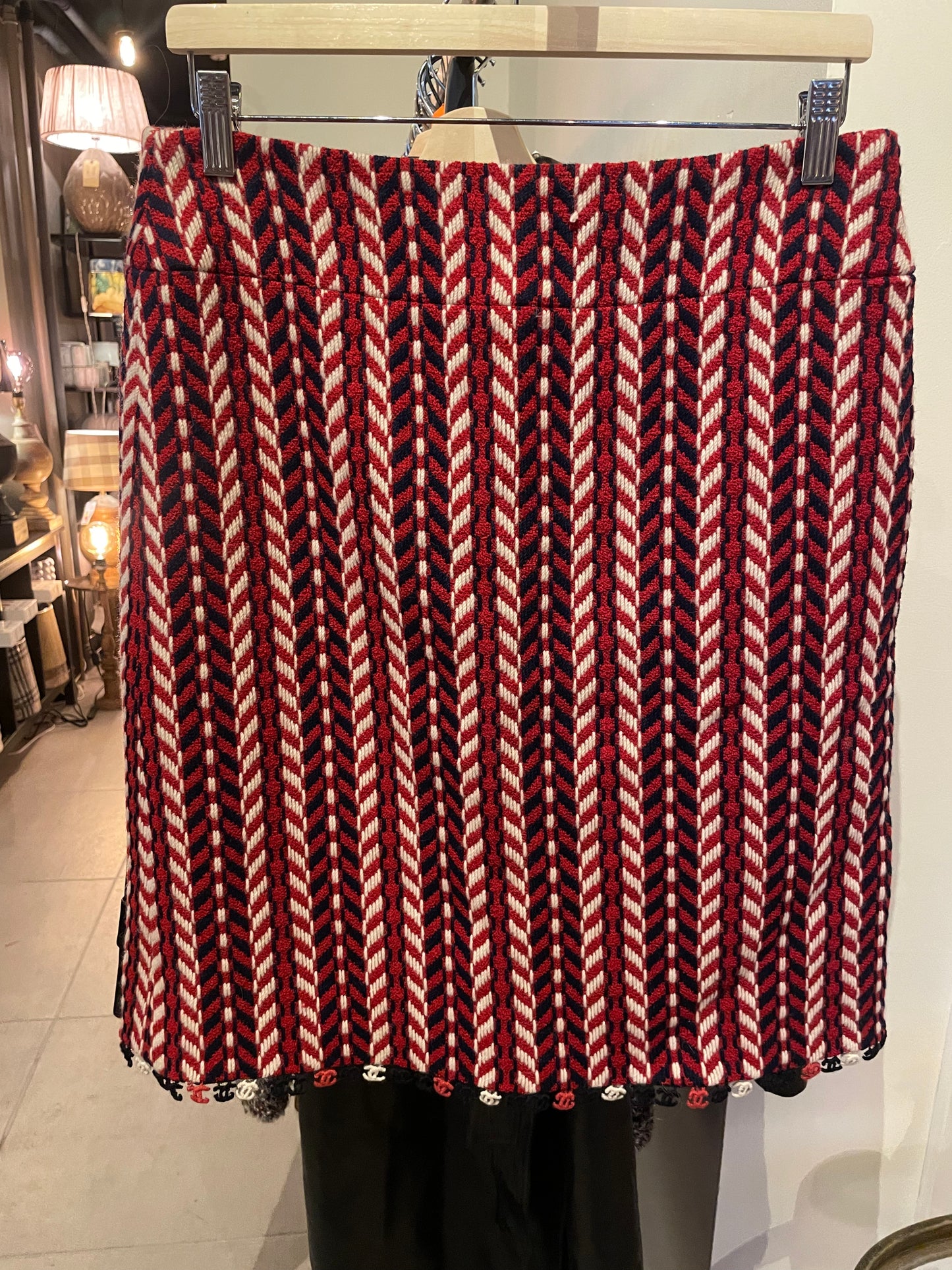 Eksklusivt Chanel sæt - Chevron Uld Tweed