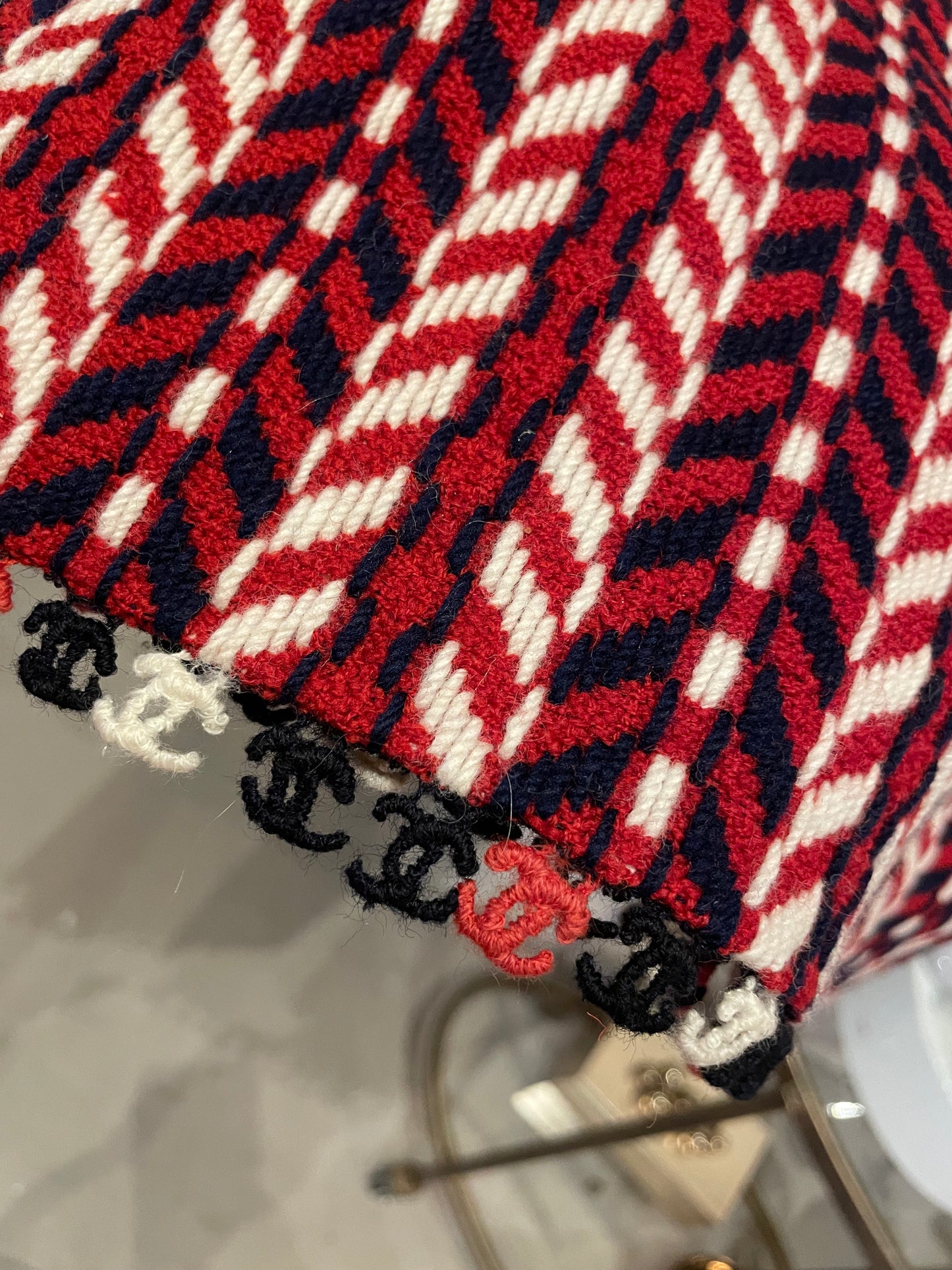 Eksklusivt Chanel sæt - Chevron Uld Tweed