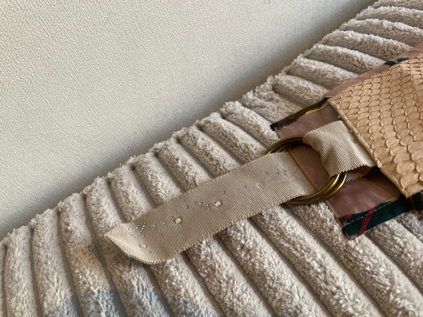 Heartmade bælte - rosa snakeskin - Str. M/L