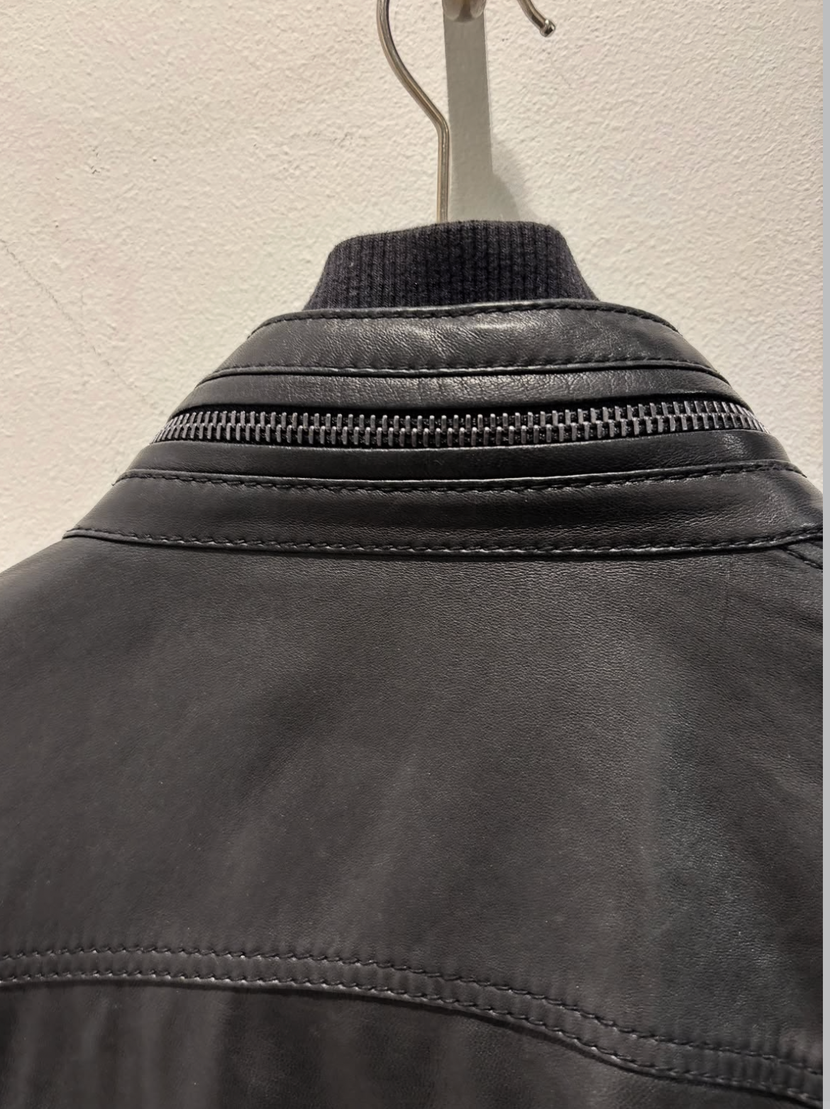 Dolce & Gabbana Leather jacket - Black & Silver Details - Size M