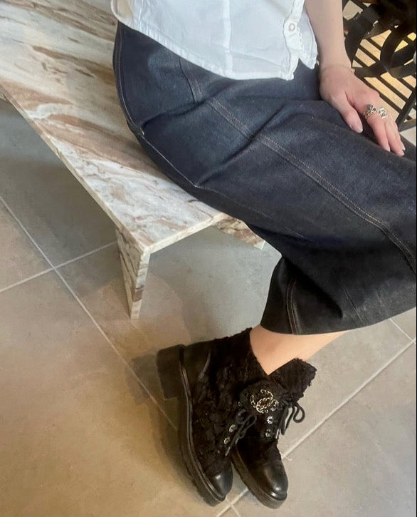 Yves Saint Laurent - nederdel - denim