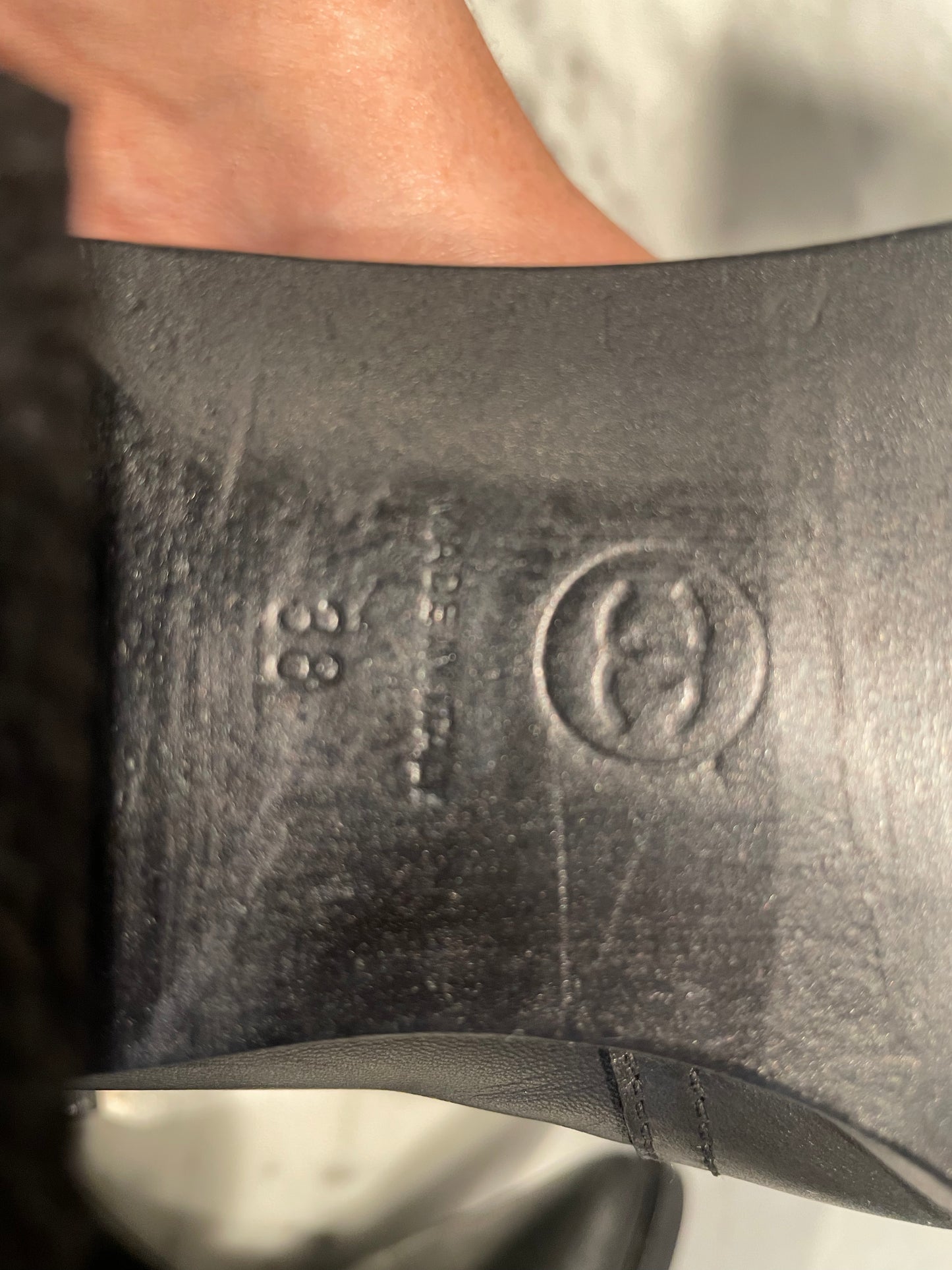 Chanel - Cowboystøvler med CC logo i mønstersyning