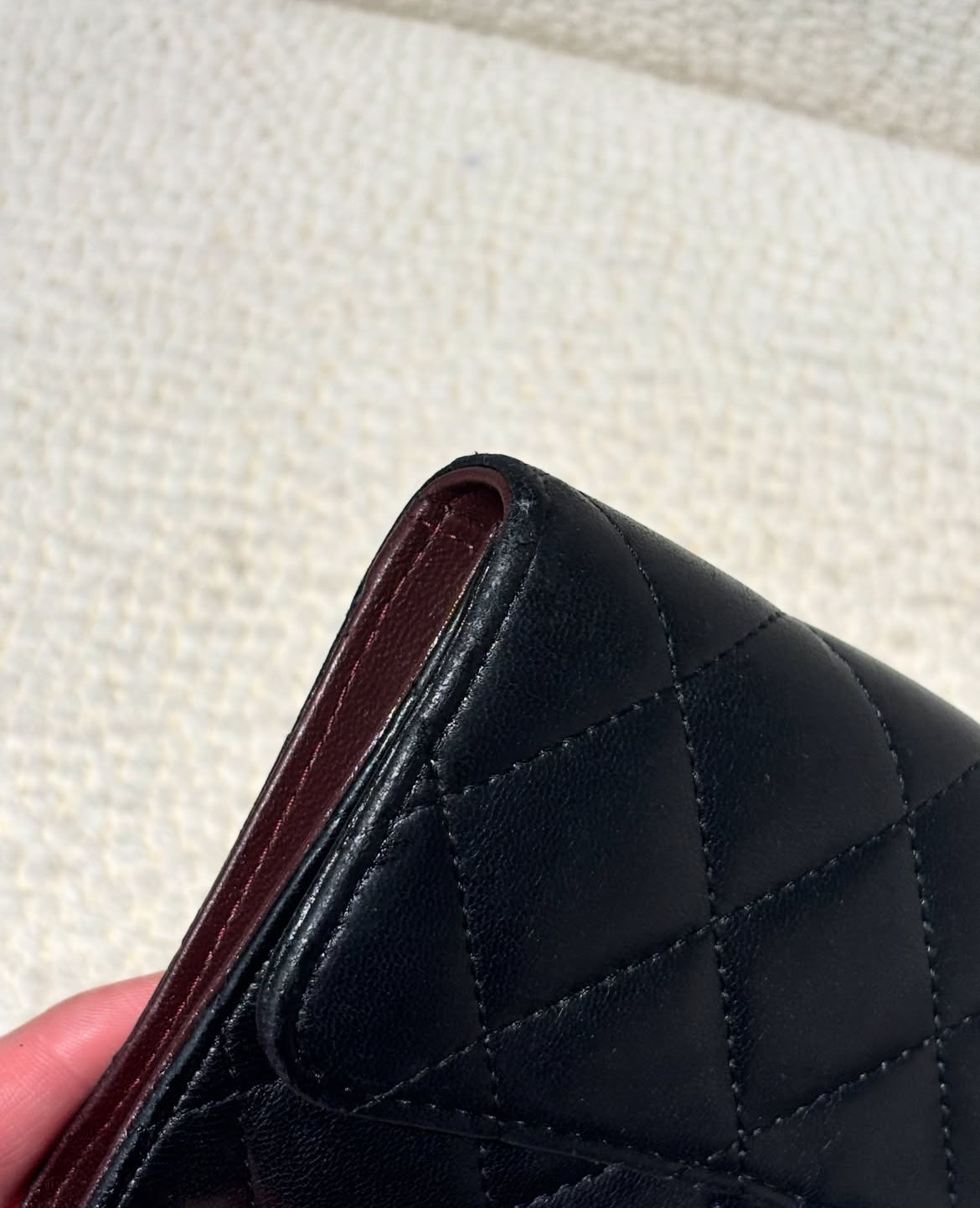 Chanel Flap Wallet - black w. silver hardware