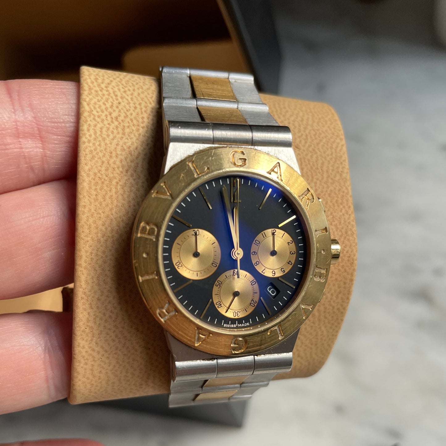 BVLGARI Diagono CH 35 SG - 18 K Guld