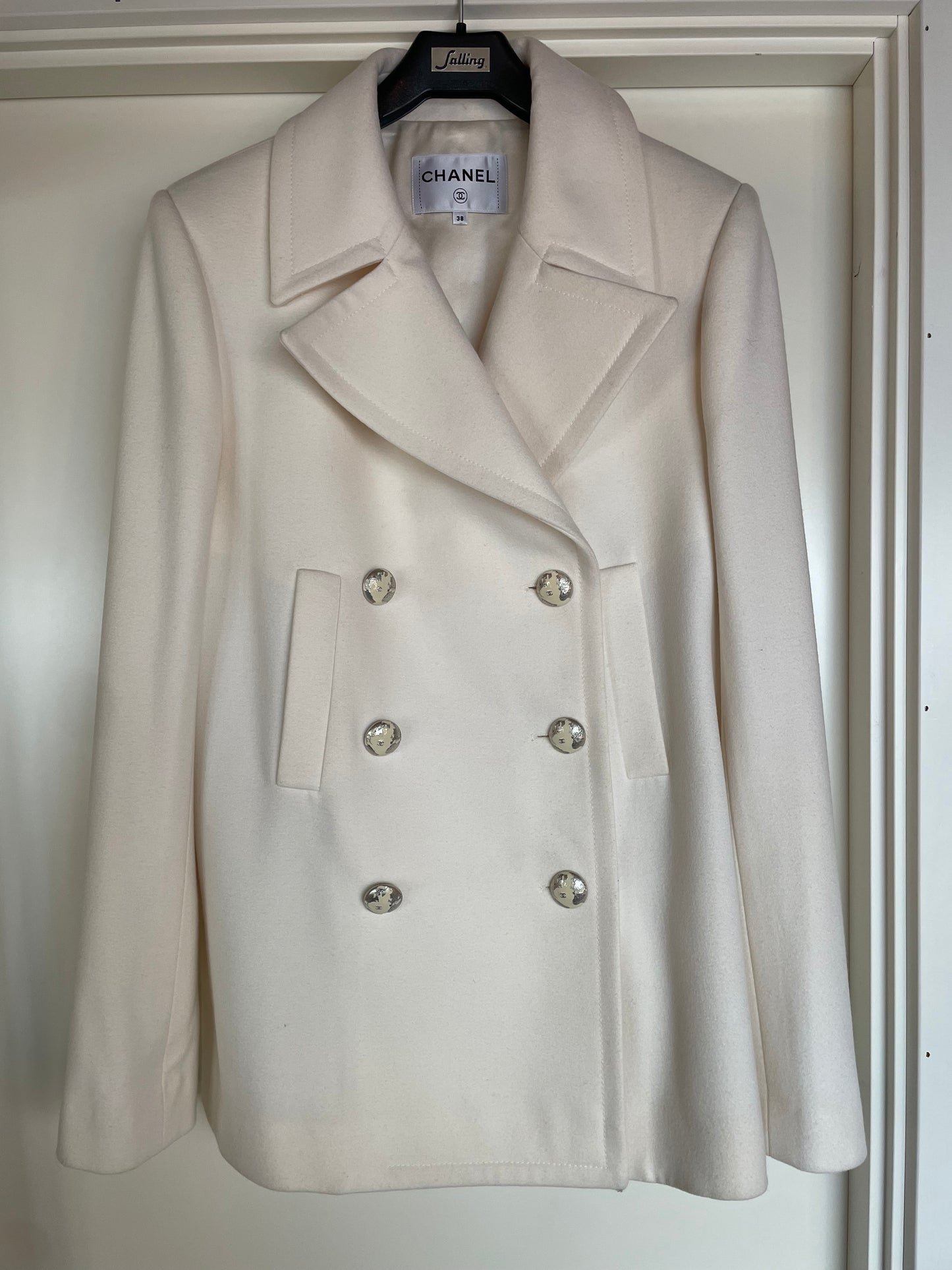 Chanel jakke - outdoor & indoor - Ecru - Str. S/M