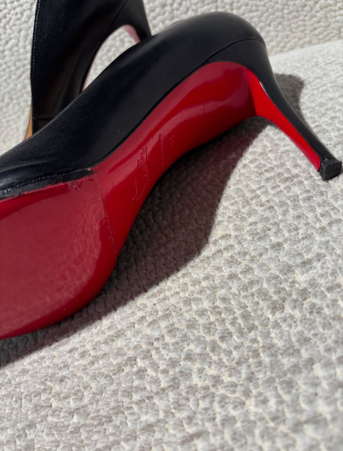 Christian Louboutin Heels – Black with Red Soles -