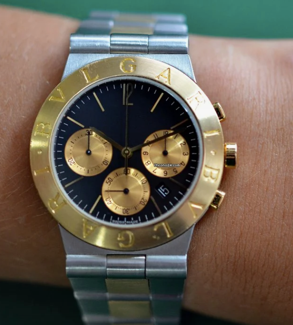 BVLGARI Diagono CH 35 SG - 18 K Guld