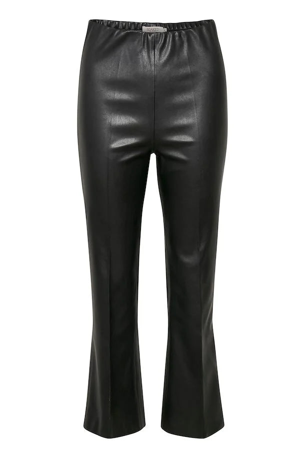 Kaylee Kickflare bukser - Vegan leather - Soaked in Luxury