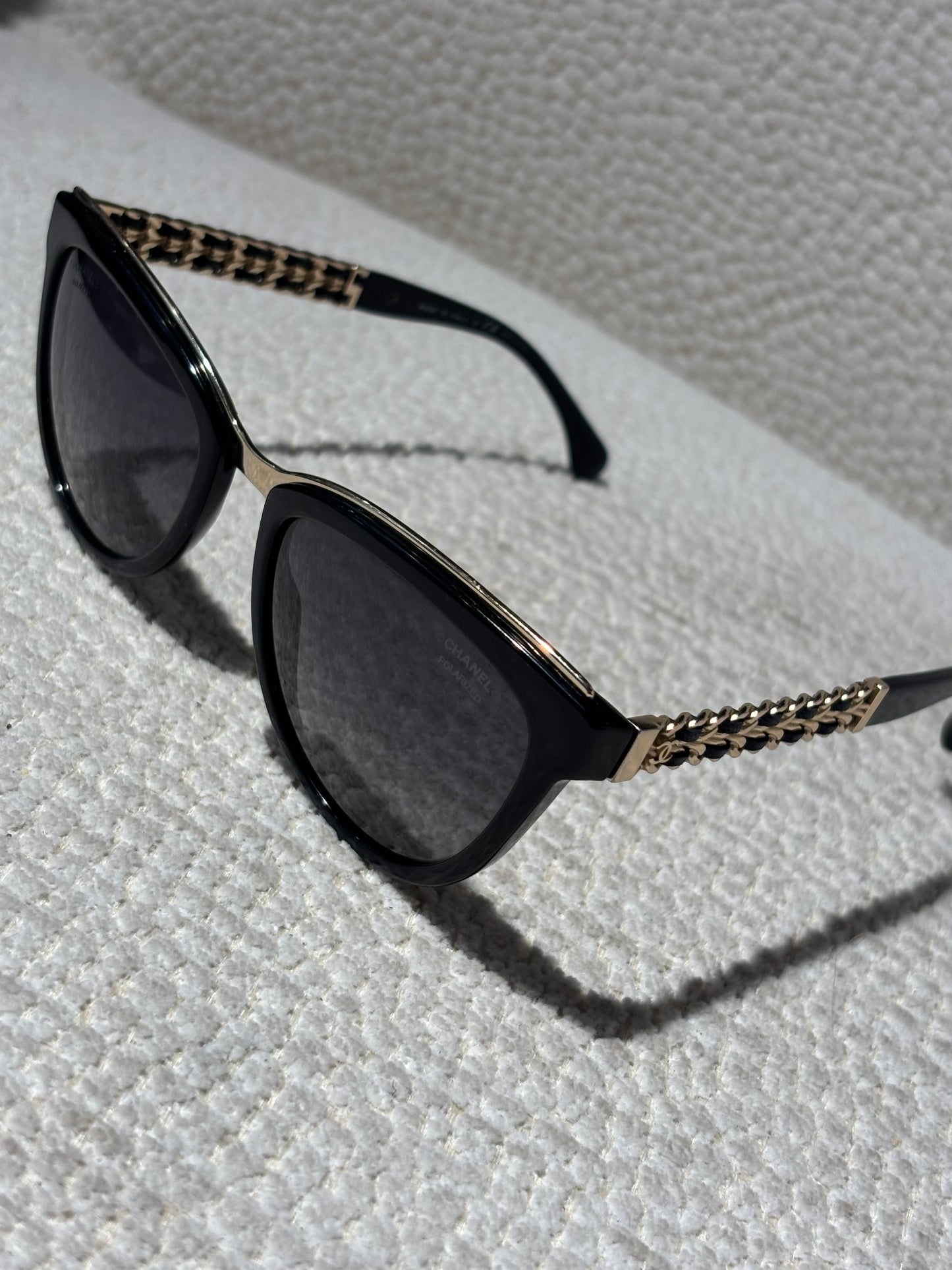 Chanel Sunglasses - Black & Gold Chains