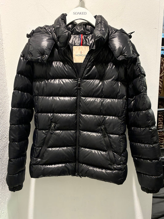 Moncler Jacket - Black with Logo - Size XS