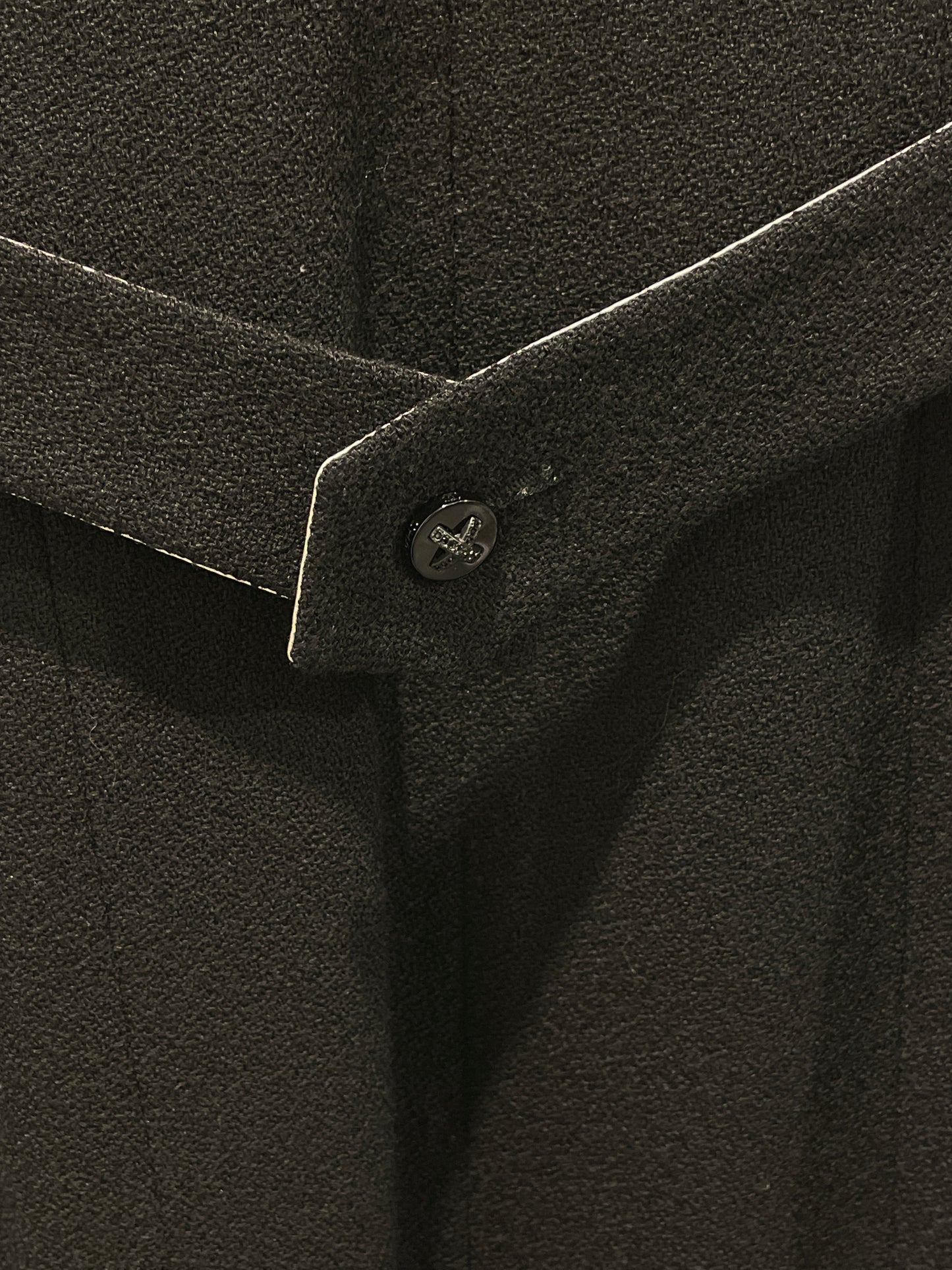 Chanel Dress – Black Wool Bouclé with Silk Details - EU 36