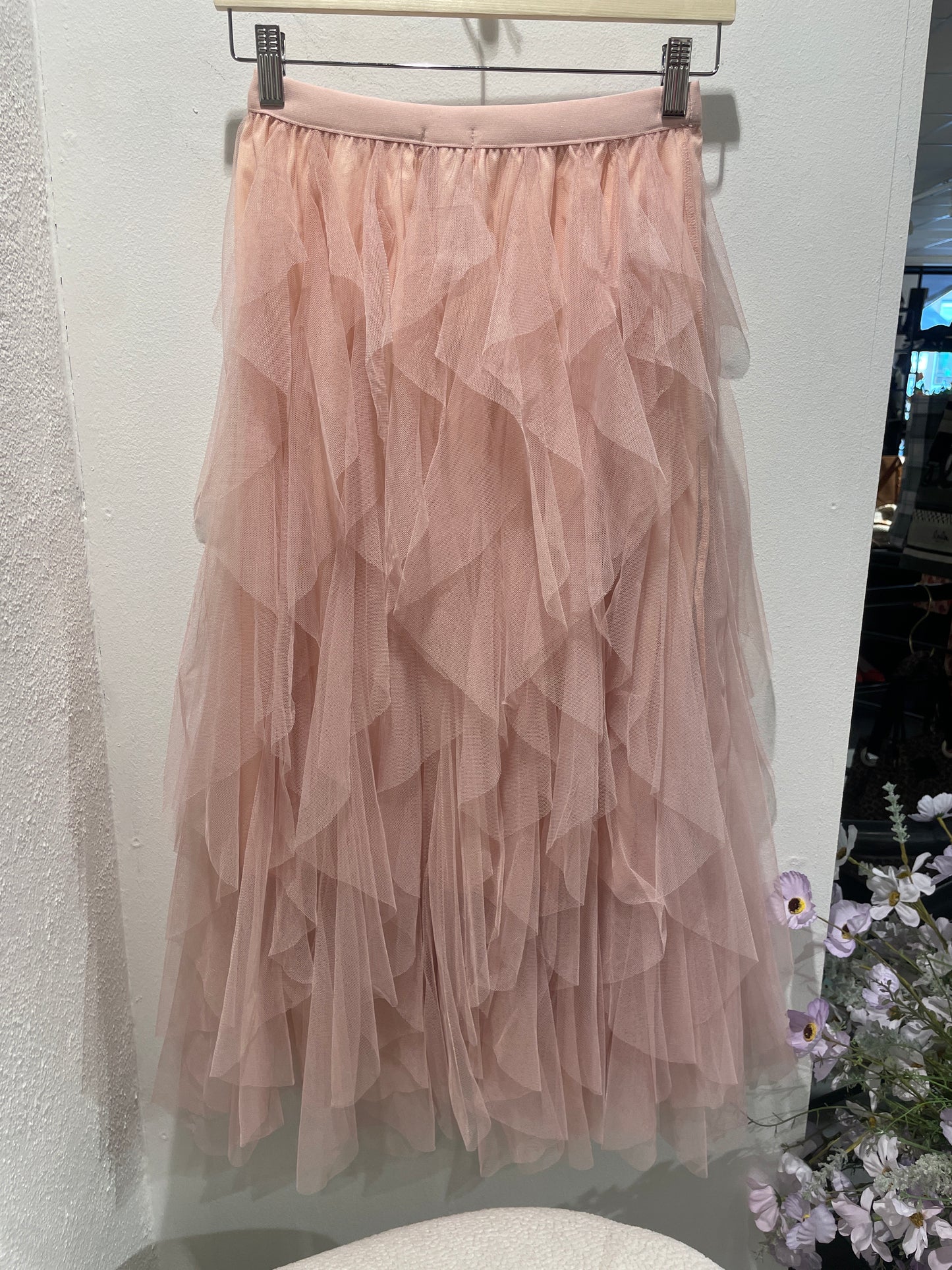 Multi-tiered tulle skirt - one size
