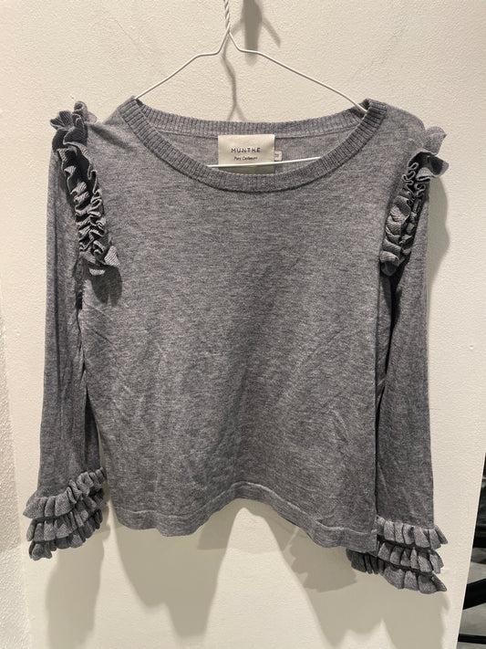 Munthe - Knit w. frills - black - EU38 - Medinas Wardrobe