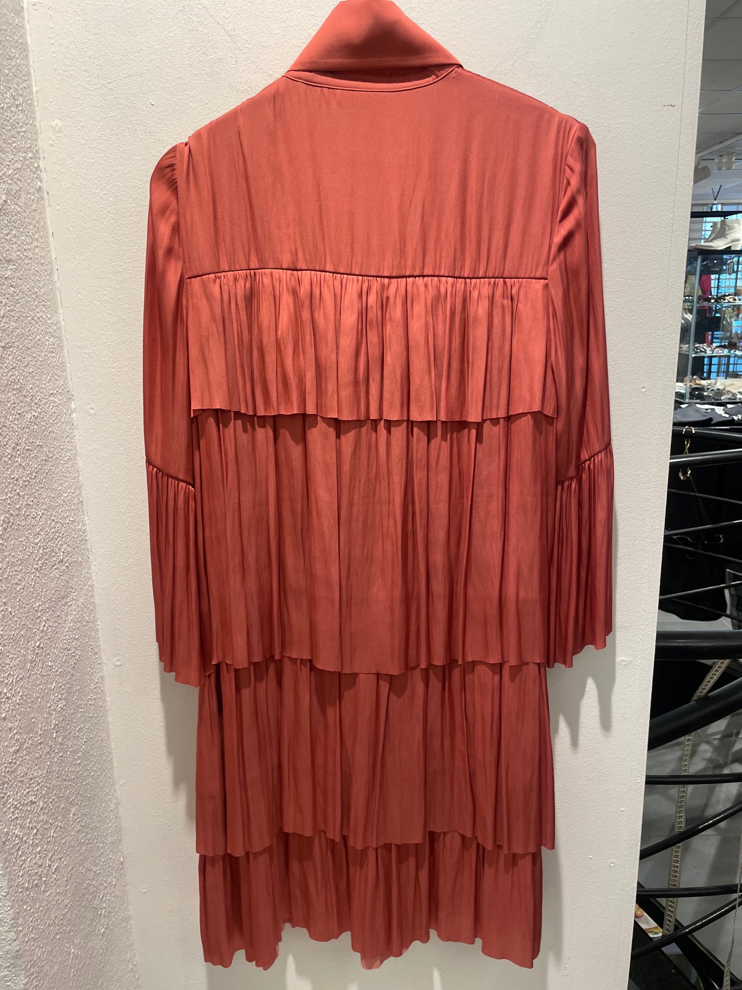 DAY - Tiered Pleated Tie-Neck Dress – New With Tags - EU38