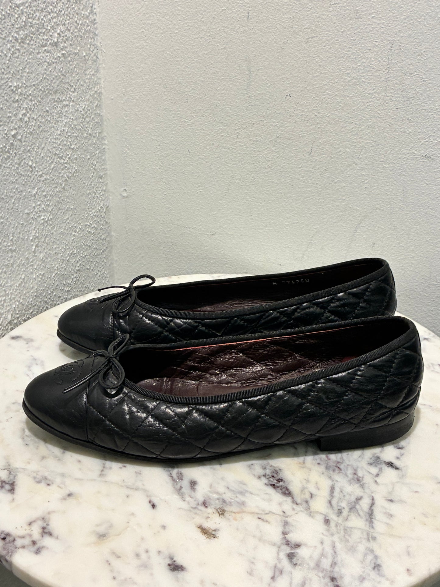 Chanel Ballerinas - Black Quilted La - EU 41C