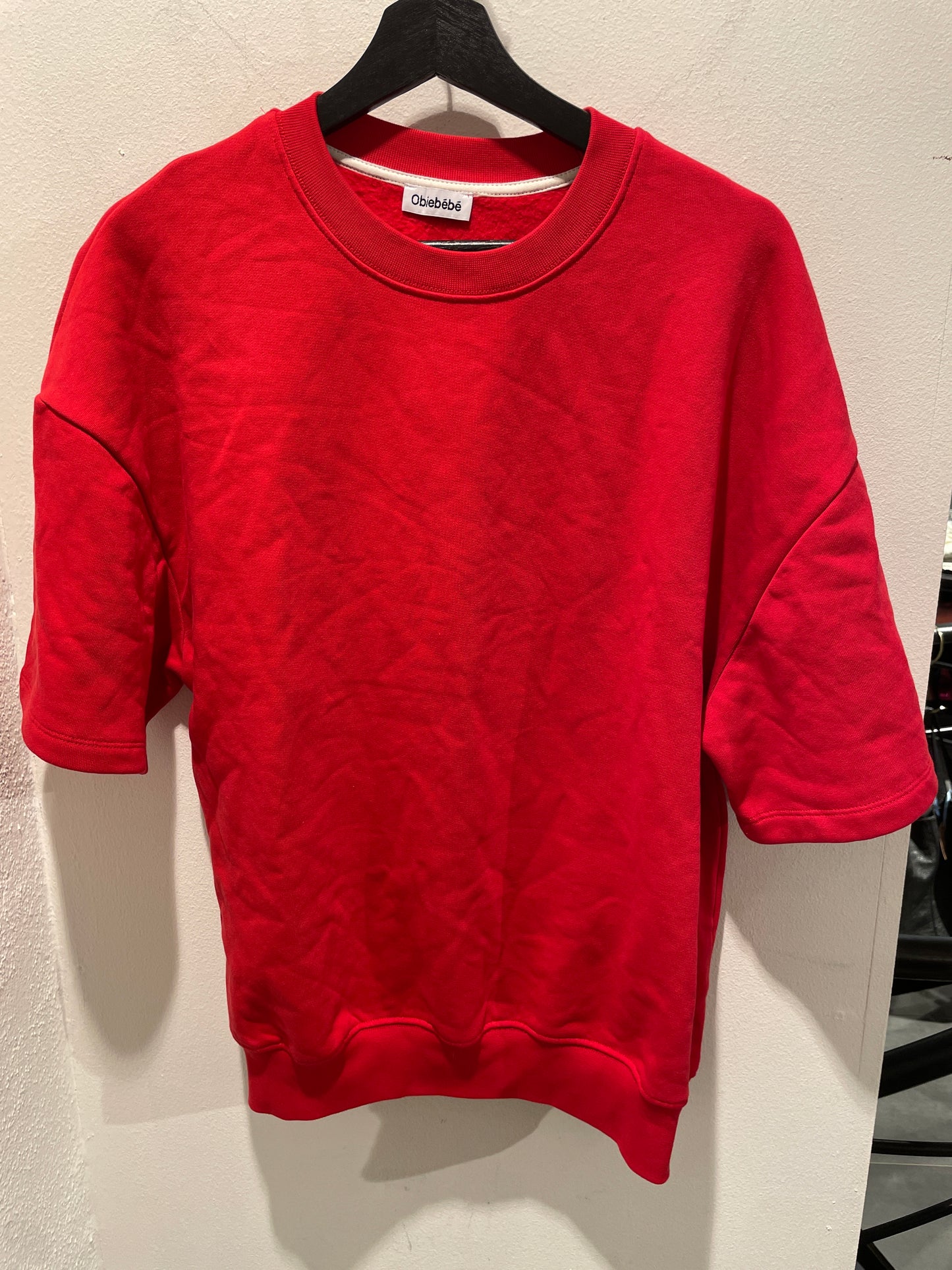 Obibebe - "Mini & Me"- Sweatshirt - short sleeves red - M - Medinas Wardrobe