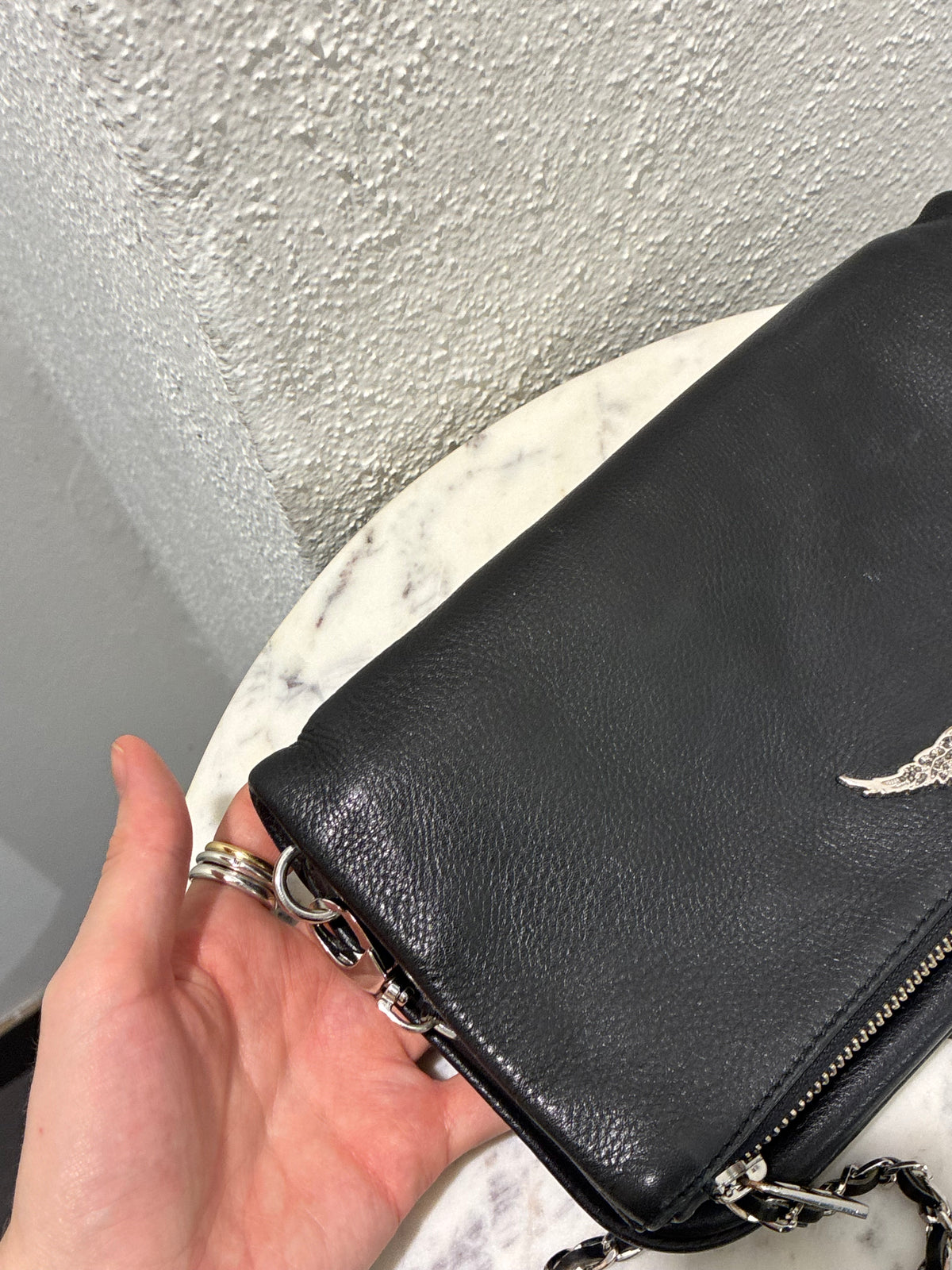 Zadig & Voltaire Bag - Black Leather & Silver Hardware