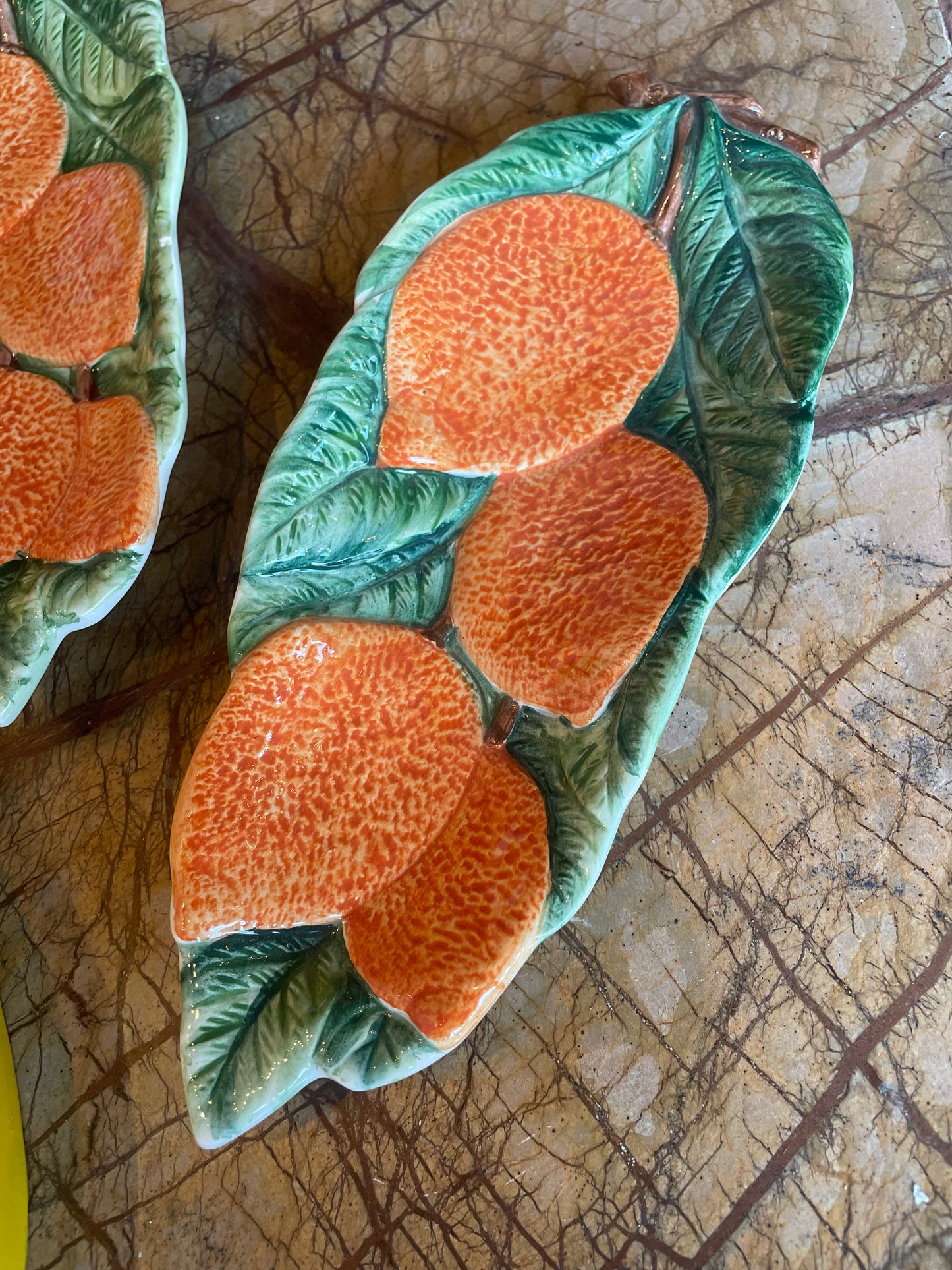 Orange Citrus fad - Italiensk porcelæn